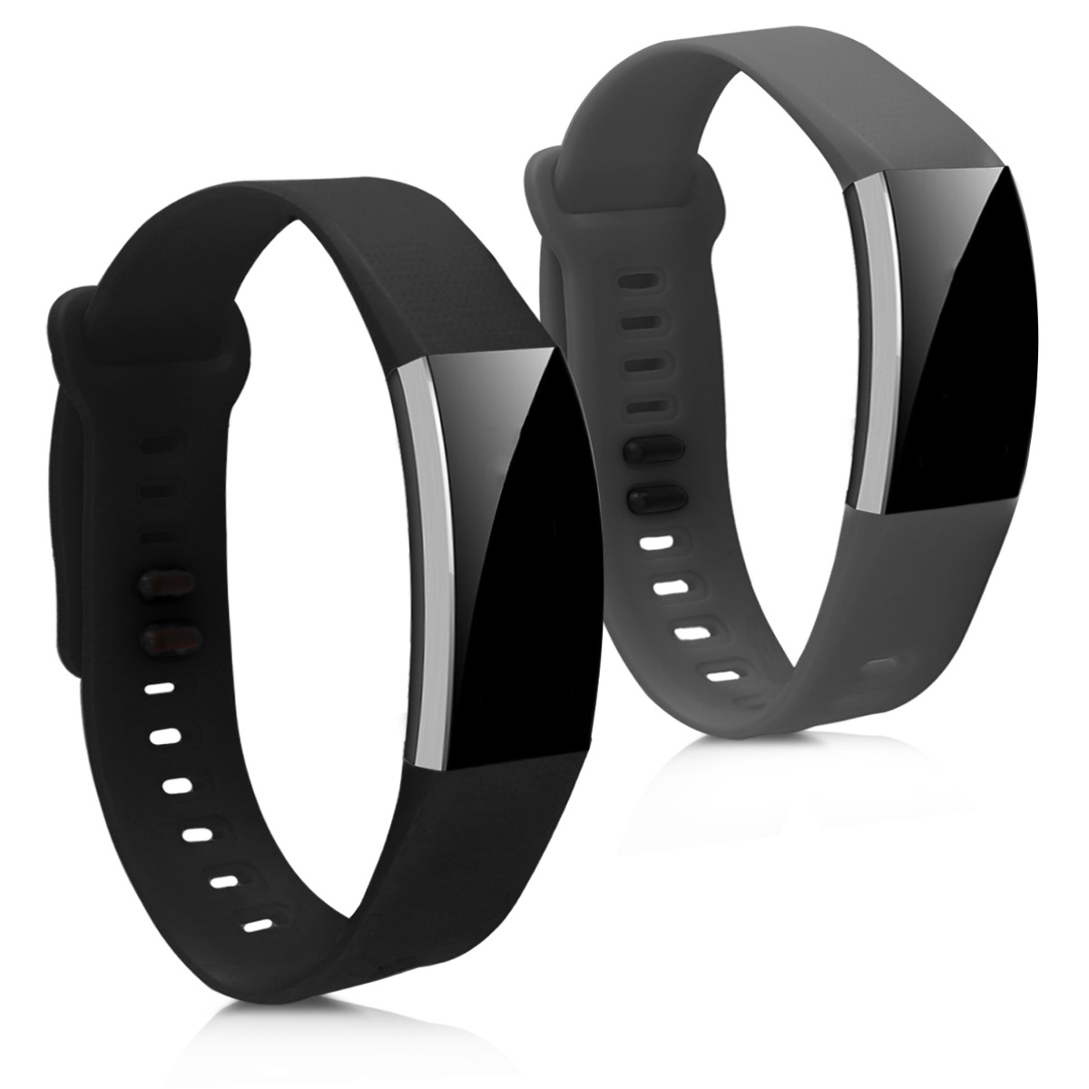 Sada řemínků na chytré hodinky Huawei Band 2 / Band 2 Pro 2 ks šedo-černé