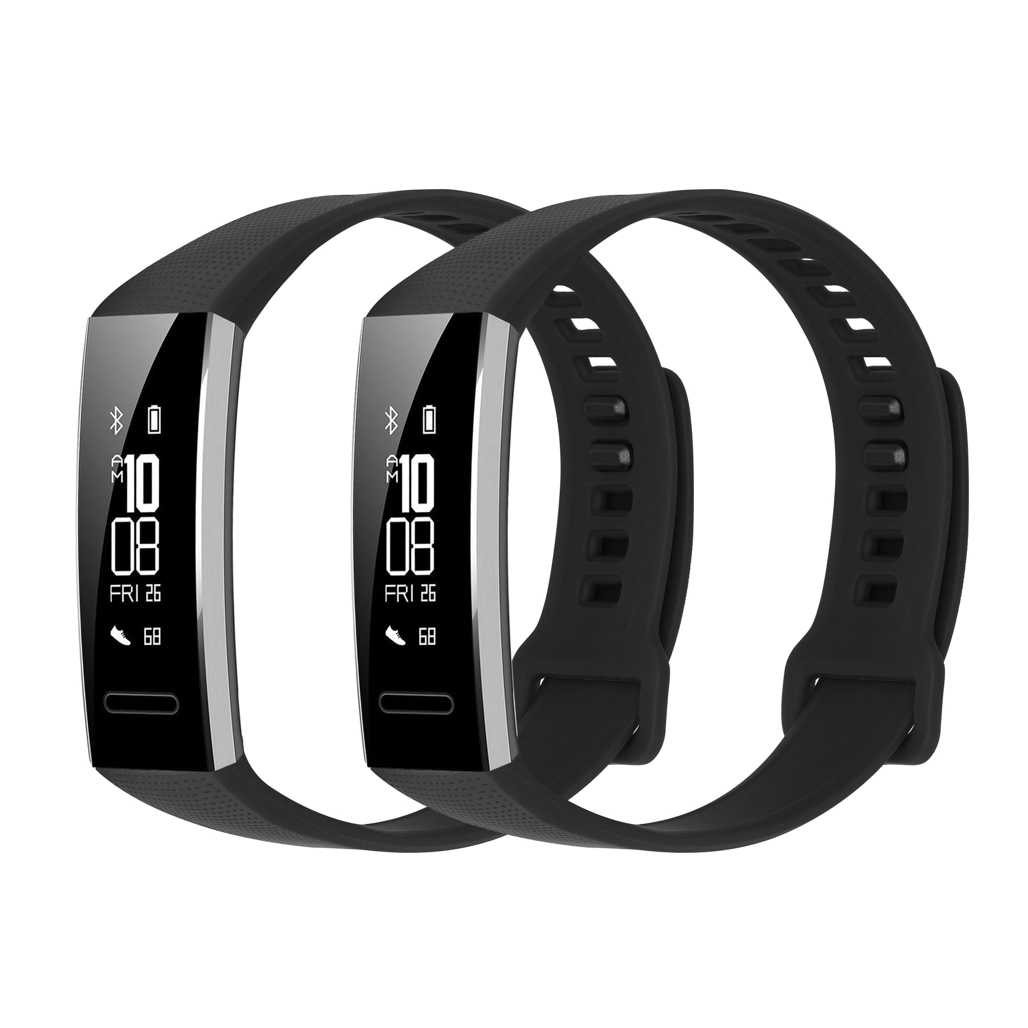 Sada řemínků na chytré hodinky Huawei Band 2 / Band 2 Pro 2 ks matně černé