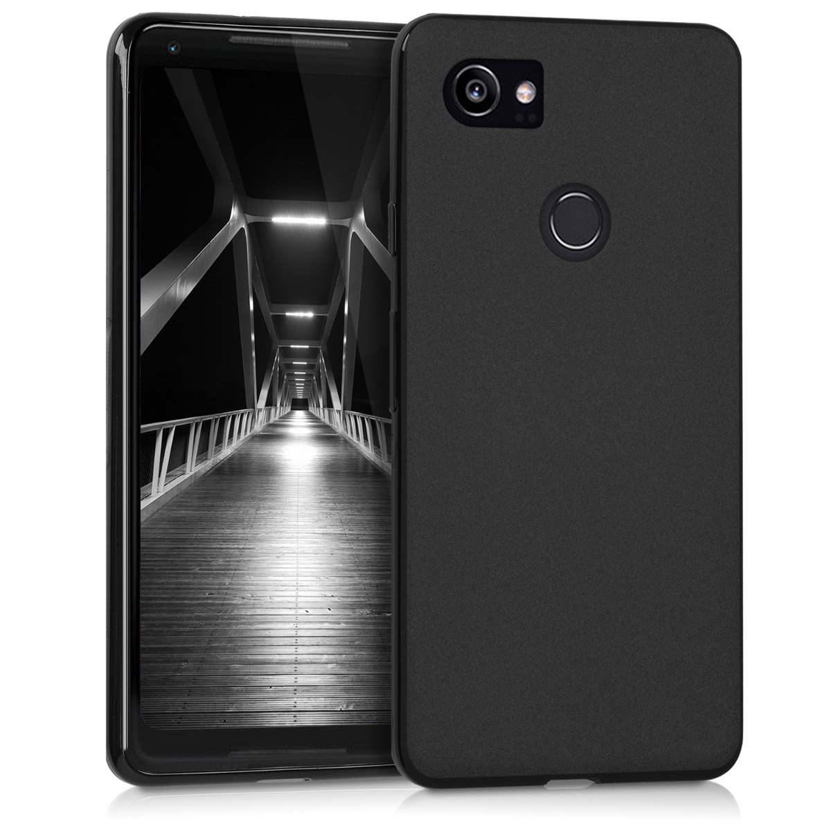Silikonový kryt kwmobile pro Google Pixel 2 XL - matná černá