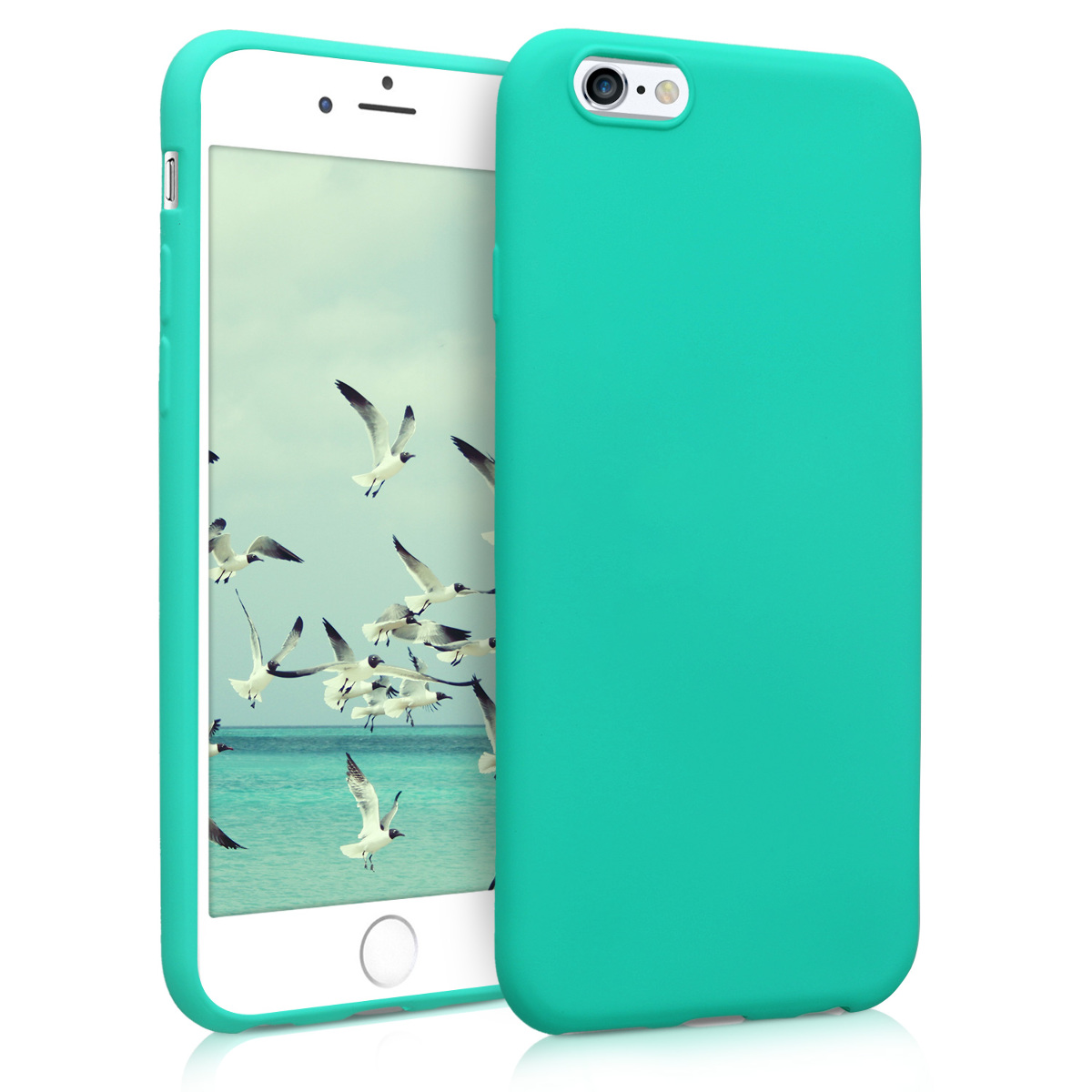 Kryt na mobil iPhone 6 / 6S kwmobile TPU Neon Turquoise