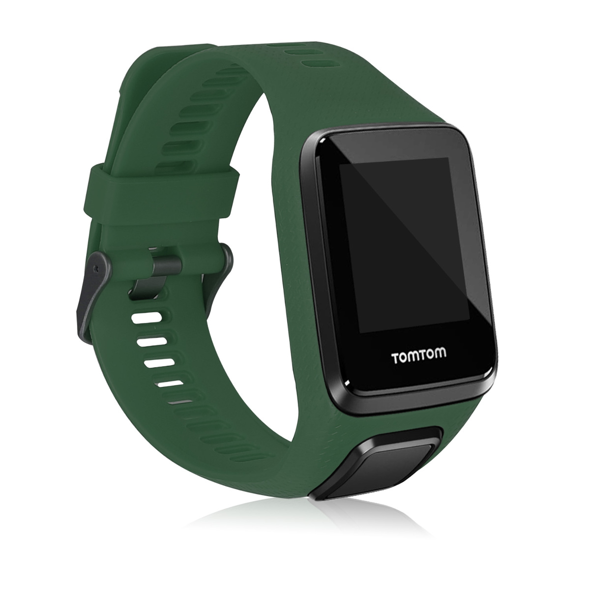 Řemínek TomTom Adventurer / Runner 3 / Spark 3 / Golfer 2 kwmobile silikon 1 ks tmavě zelená