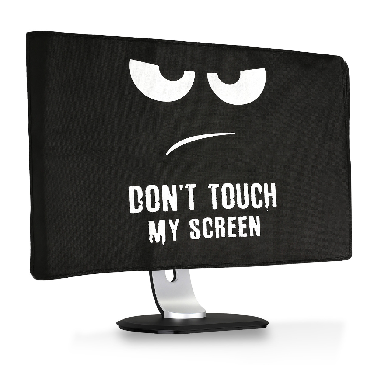 Obal na monitor 24-26" kwmobile nápis Don't Touch My Screen