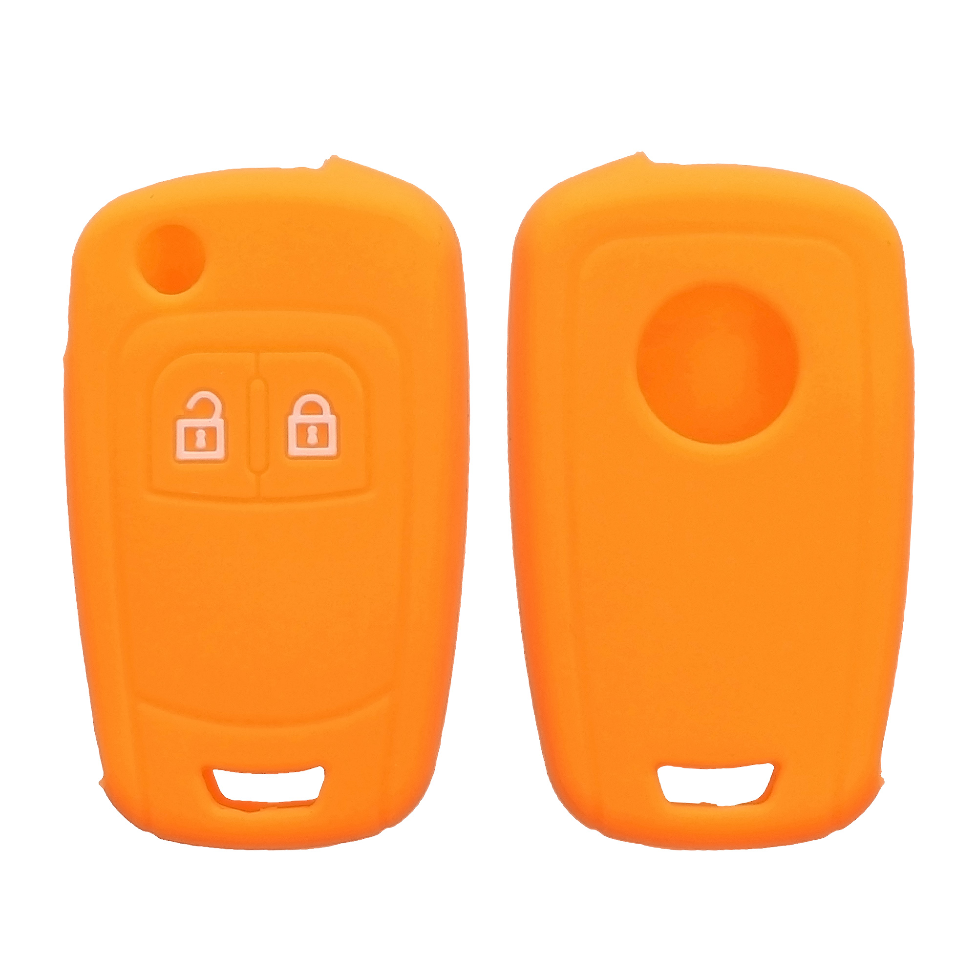 Pouzdro na klíč od auta kwmobile pro Vauxhall (Opel) Chevrolet 2 Button Car Flip Key, oranžová