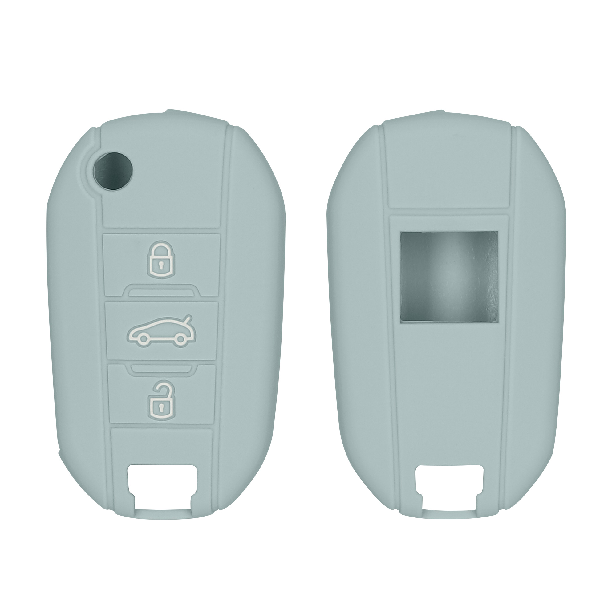 Pouzdro na klíč od auta Peugeot 3 Button Car Flip kwmobile - mintová