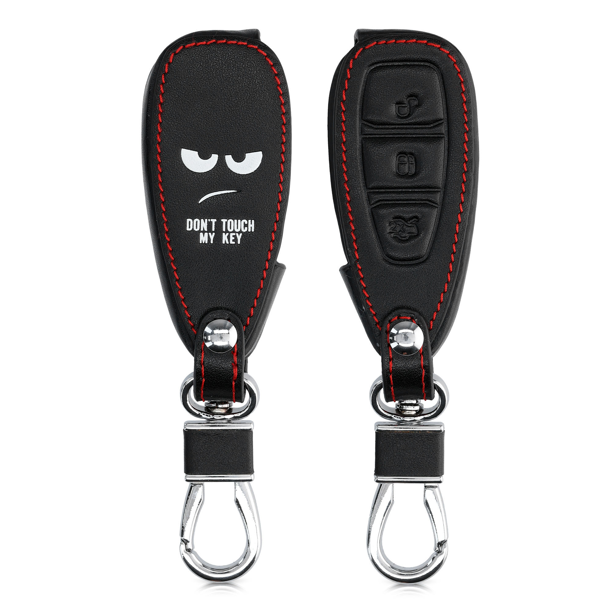 Kryt klíče Ford 3 tlačítka Keyless Go kwmobile bílá / černá