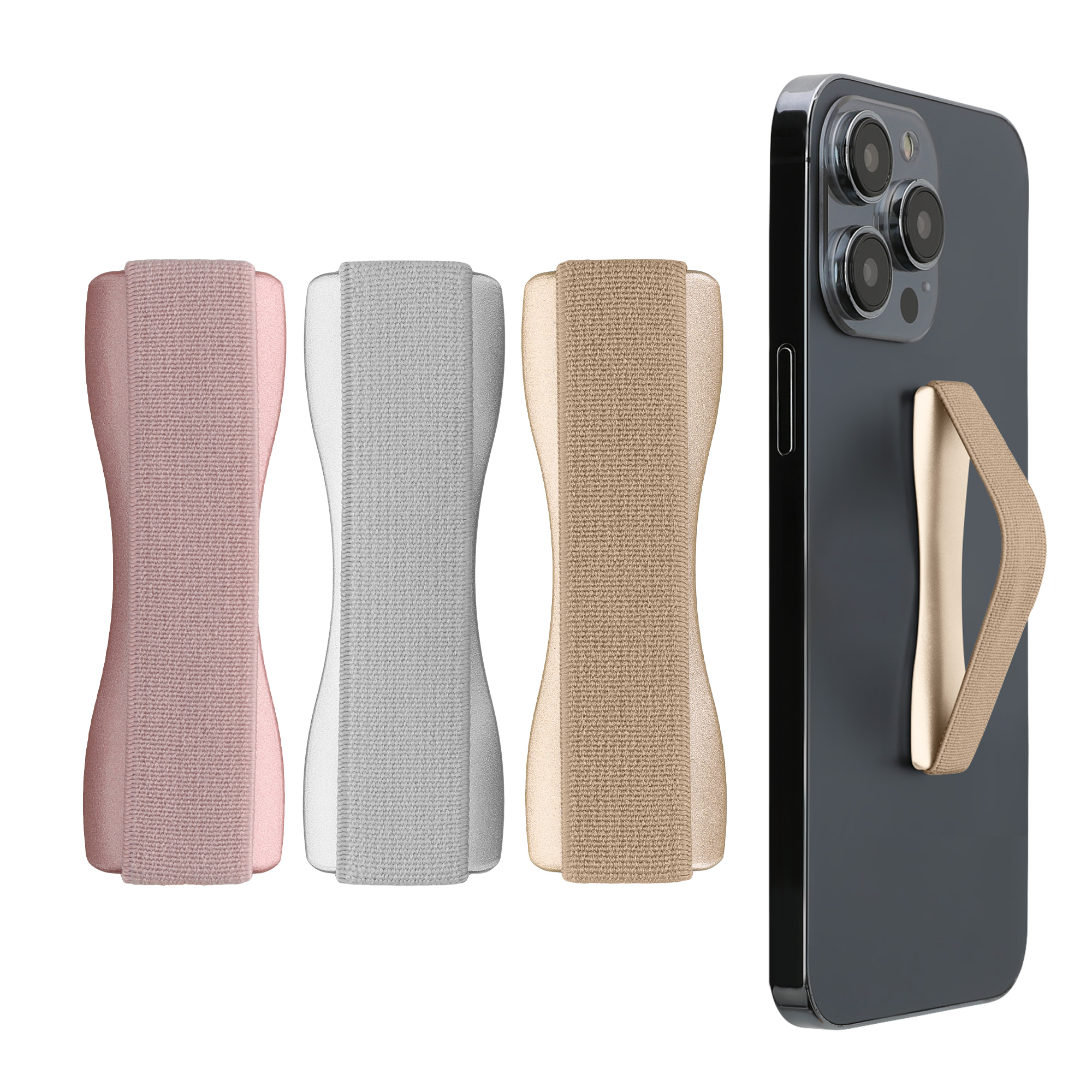 3x Řemínek Phones kwmobile - zlatá / stříbrná / růžově zlatá