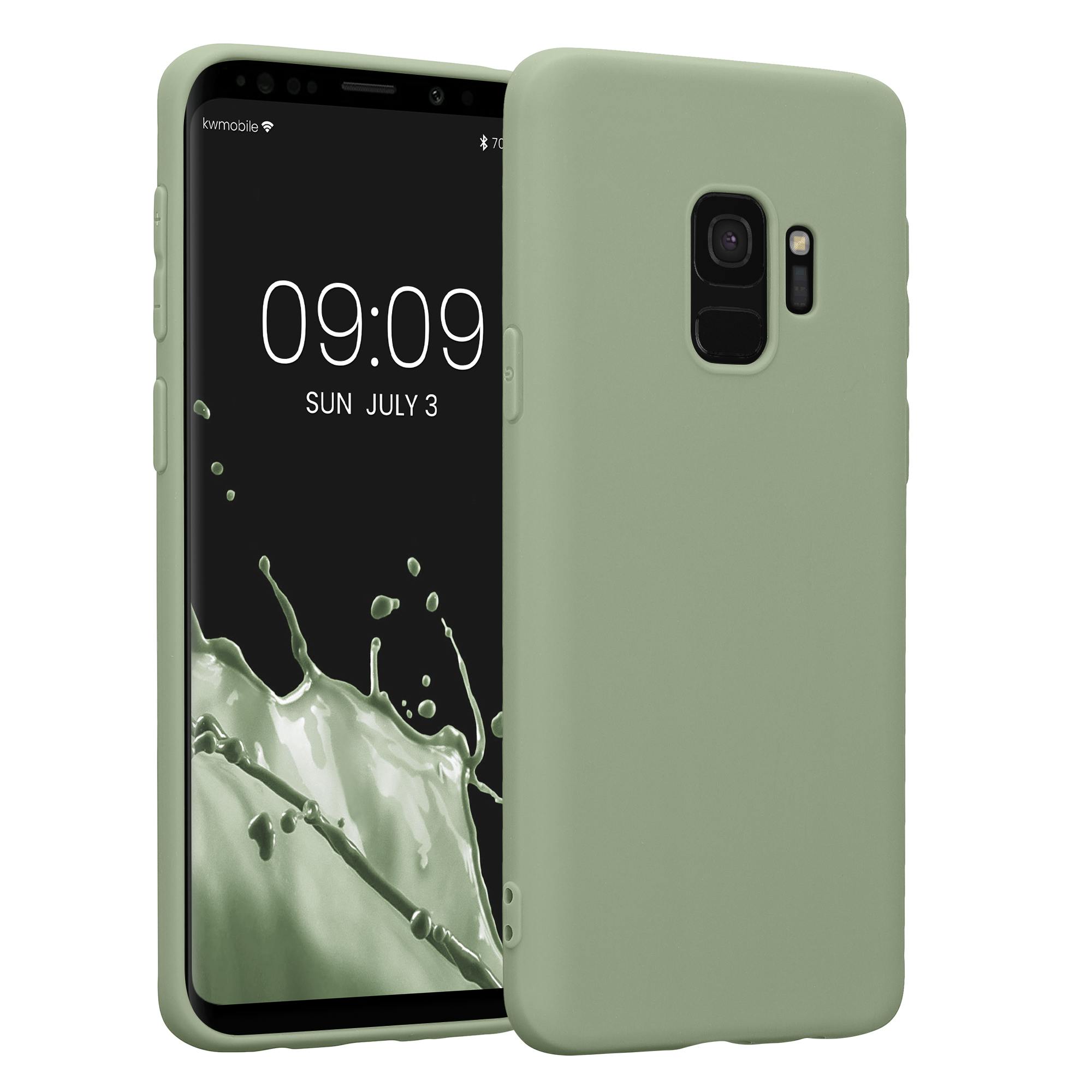 Kryt na mobil Galaxy S9 kwmobile šedozelený