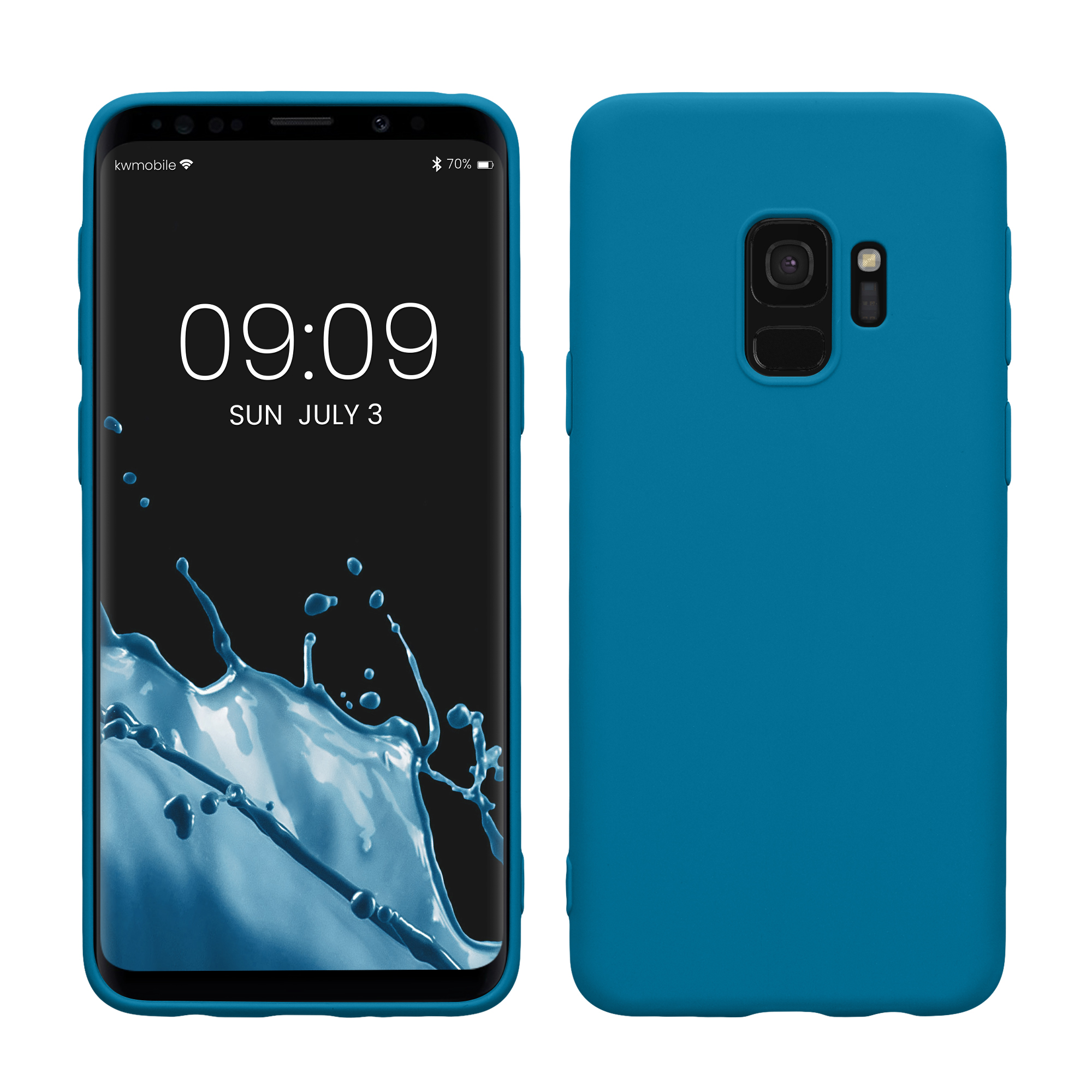 Kryt na mobil Galaxy S9 kwmobile karibsky modrý