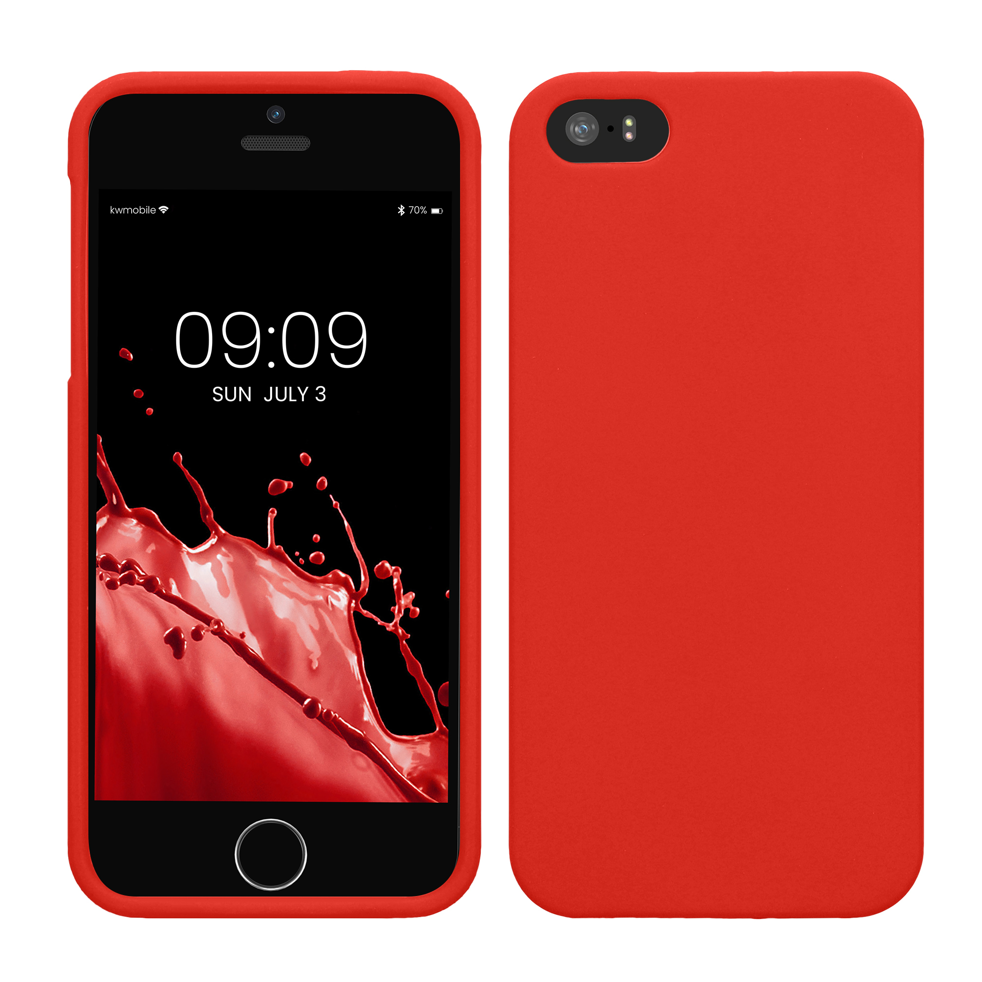 Silikonový kryt kwmobile pro Apple iPhone SE (1.Gen 2016) / iPhone 5 / iPhone 5S - červená