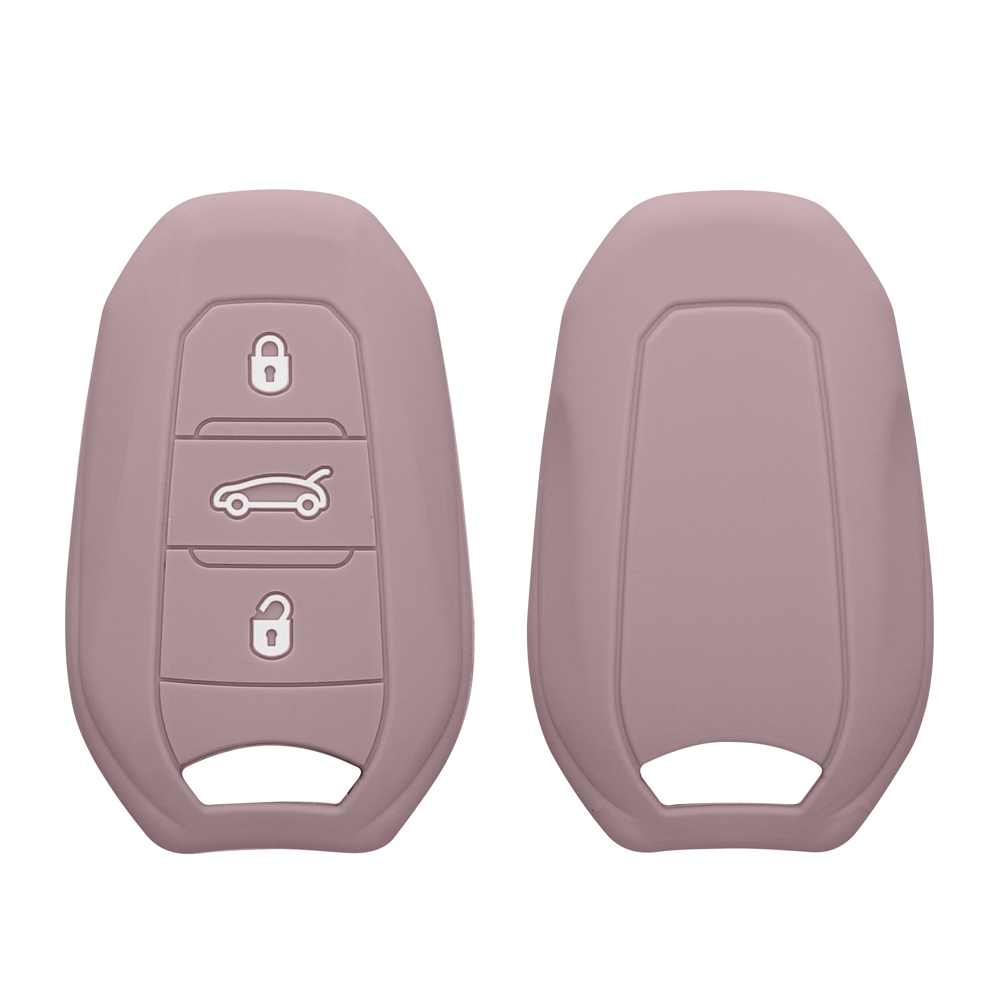 Pouzdro na klíč od auta Peugeot Citroen 3 Button Car kwmobile - fialová Purple Cloud