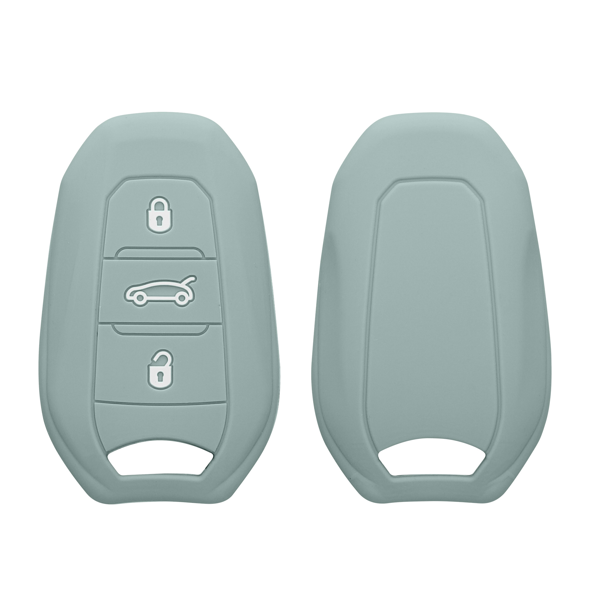 Pouzdro na klíč od auta Peugeot Citroen 3 Button Car kwmobile - mintová