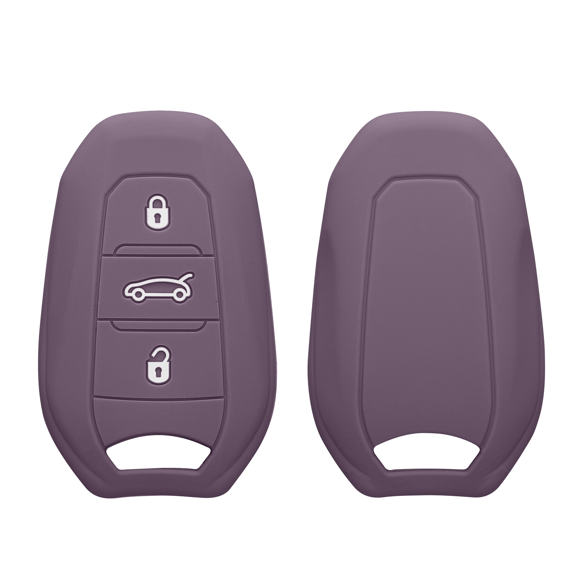 Obal na klíč od auta pro Peugeot Citroen chytrý klíč se 3 tlačítky kwmobile - pastelová kosatcová