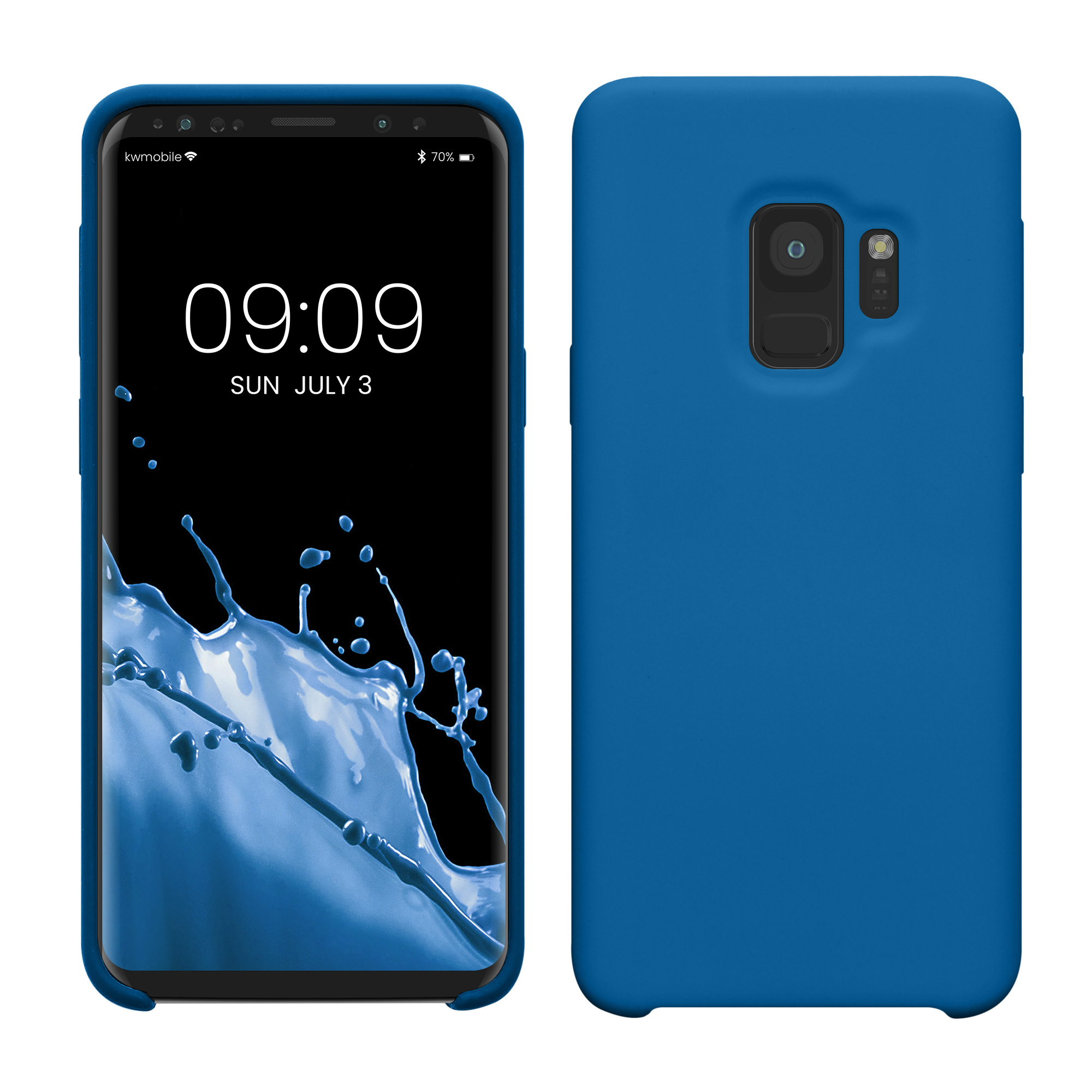 Kryt na mobil Samsung Galaxy S9 kwmobile modrá Blue Reef