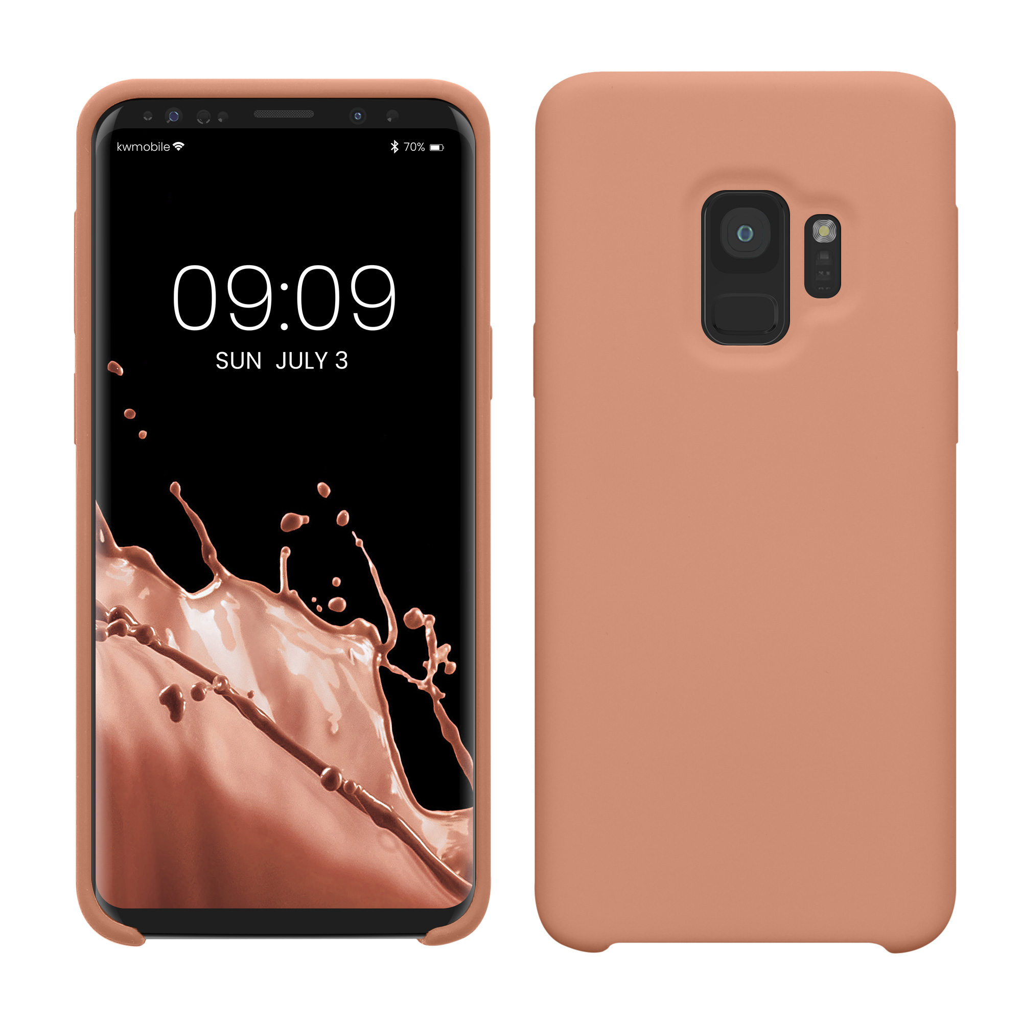 Kryt na mobil Samsung Galaxy S9 kwmobile oranžová Orange Clay
