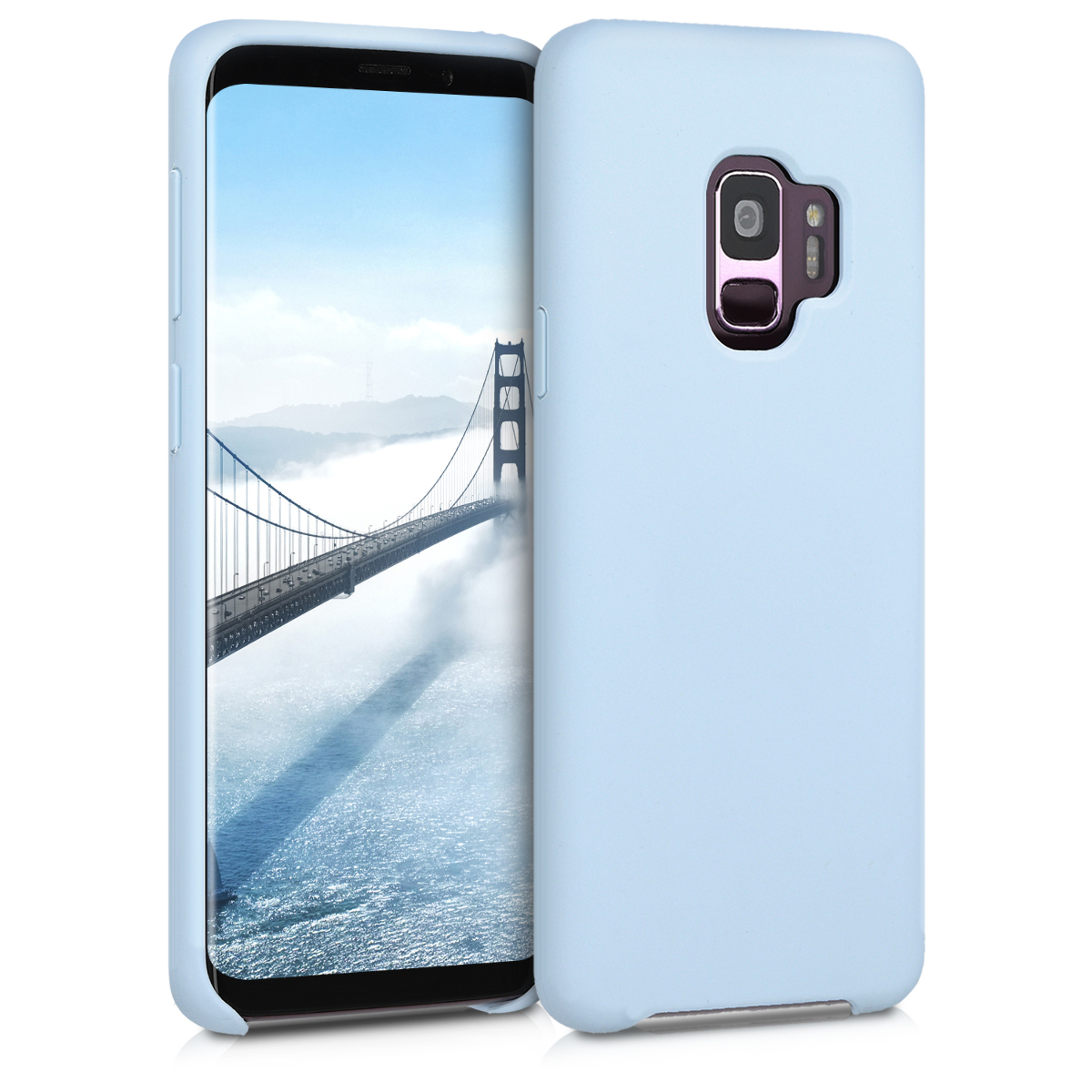 Kryt na mobil Samsung Galaxy S9 kwmobile matná světle modrá