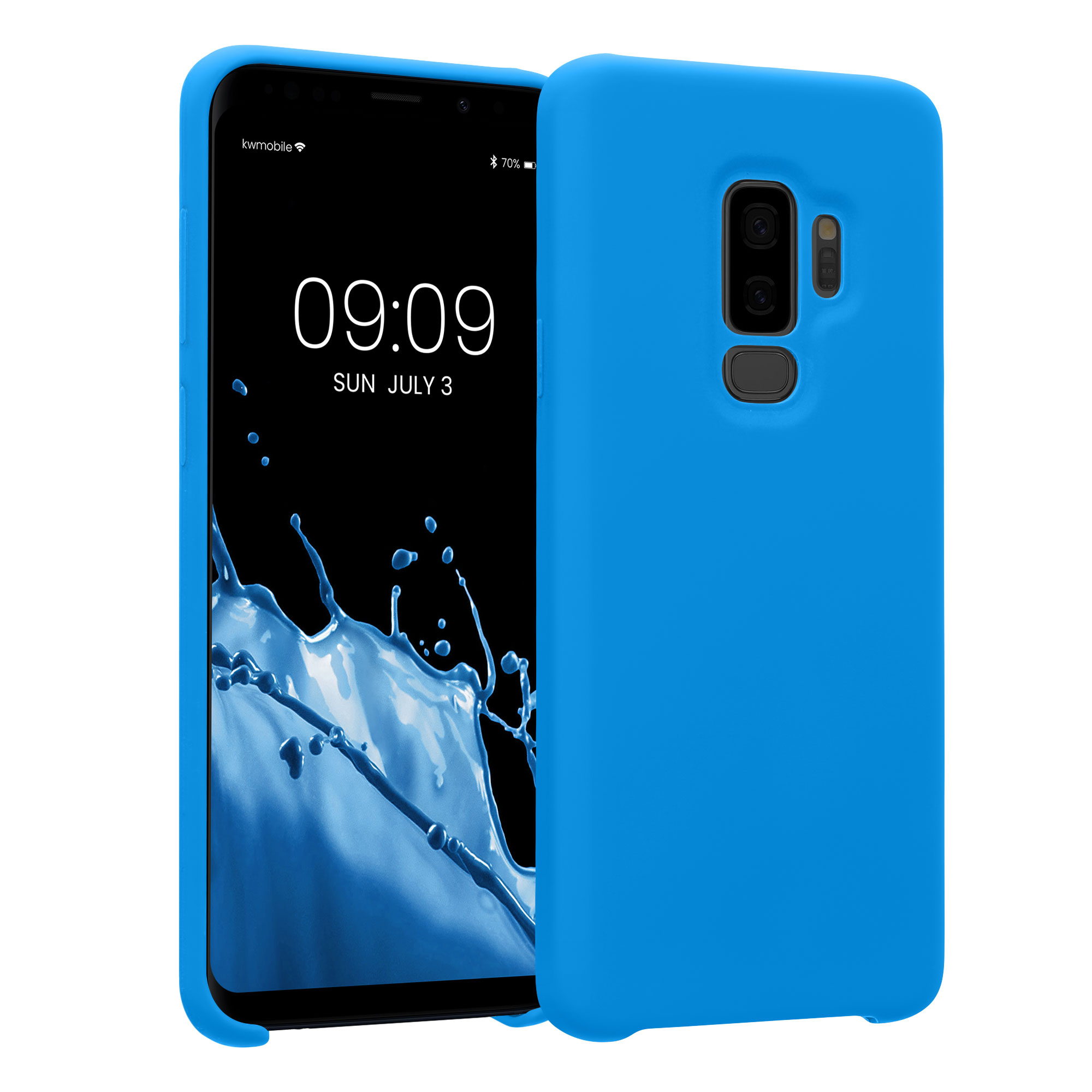Kryt na mobil Galaxy S9 Plus kwmobile zářivě modrý