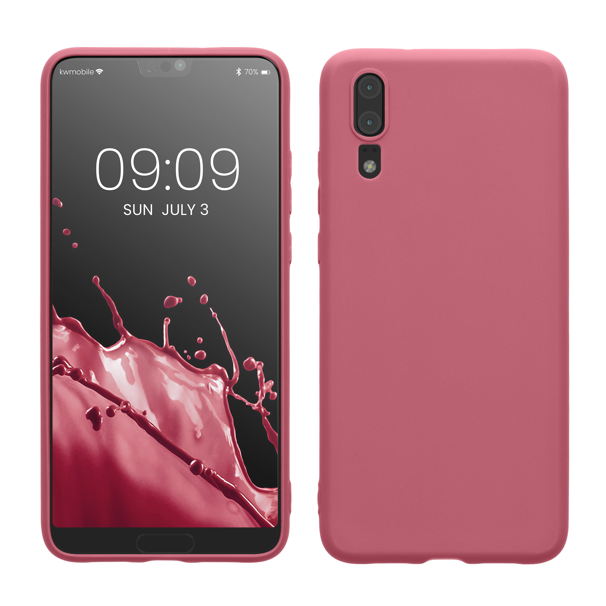 Kryt kwmobile Huawei P20, tmavě růžová