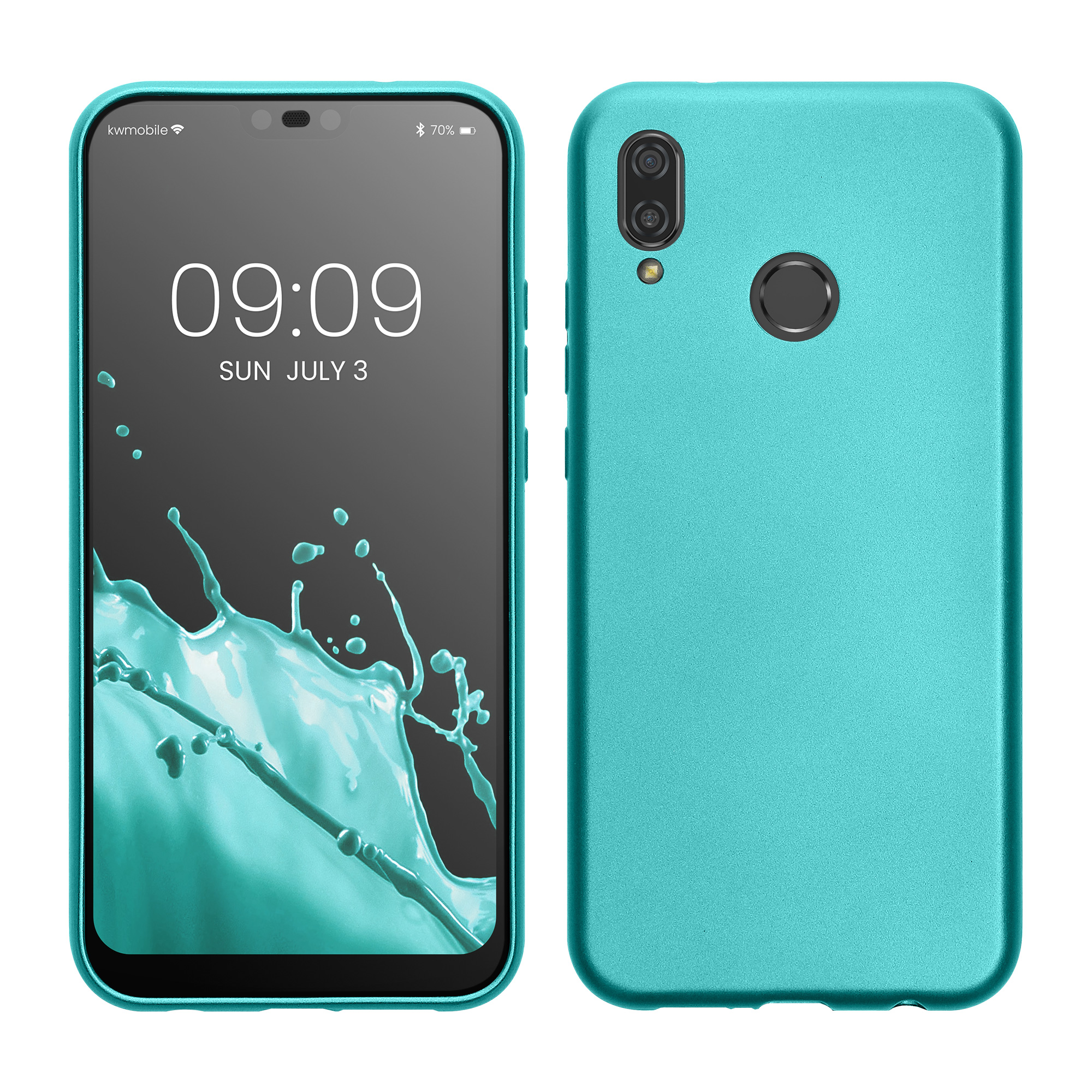 Kryt kwmobile Huawei P20 Lite, metalická mátově zelená