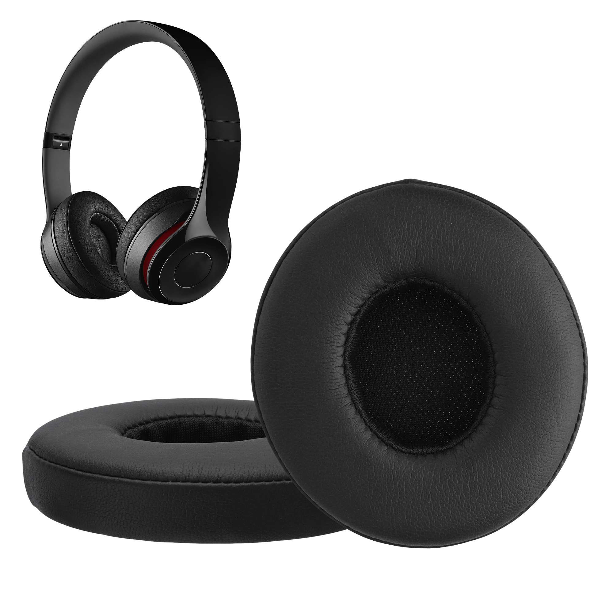 Náhradní náušníky kwmobile pro Beats Solo 2 Wireless / Solo 3 Wireless Replacement Ear Pads, če
