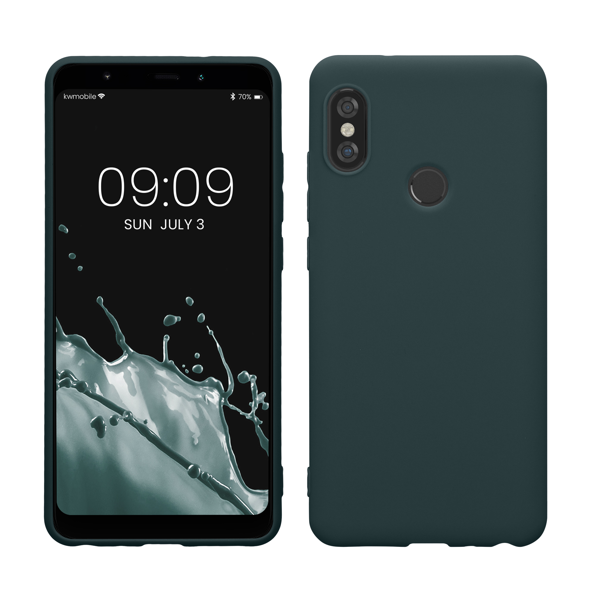 TPU kryt kwmobile pro Xiaomi Redmi Note 5 (Global Version) / Note 5 Pro - tmavě šedá