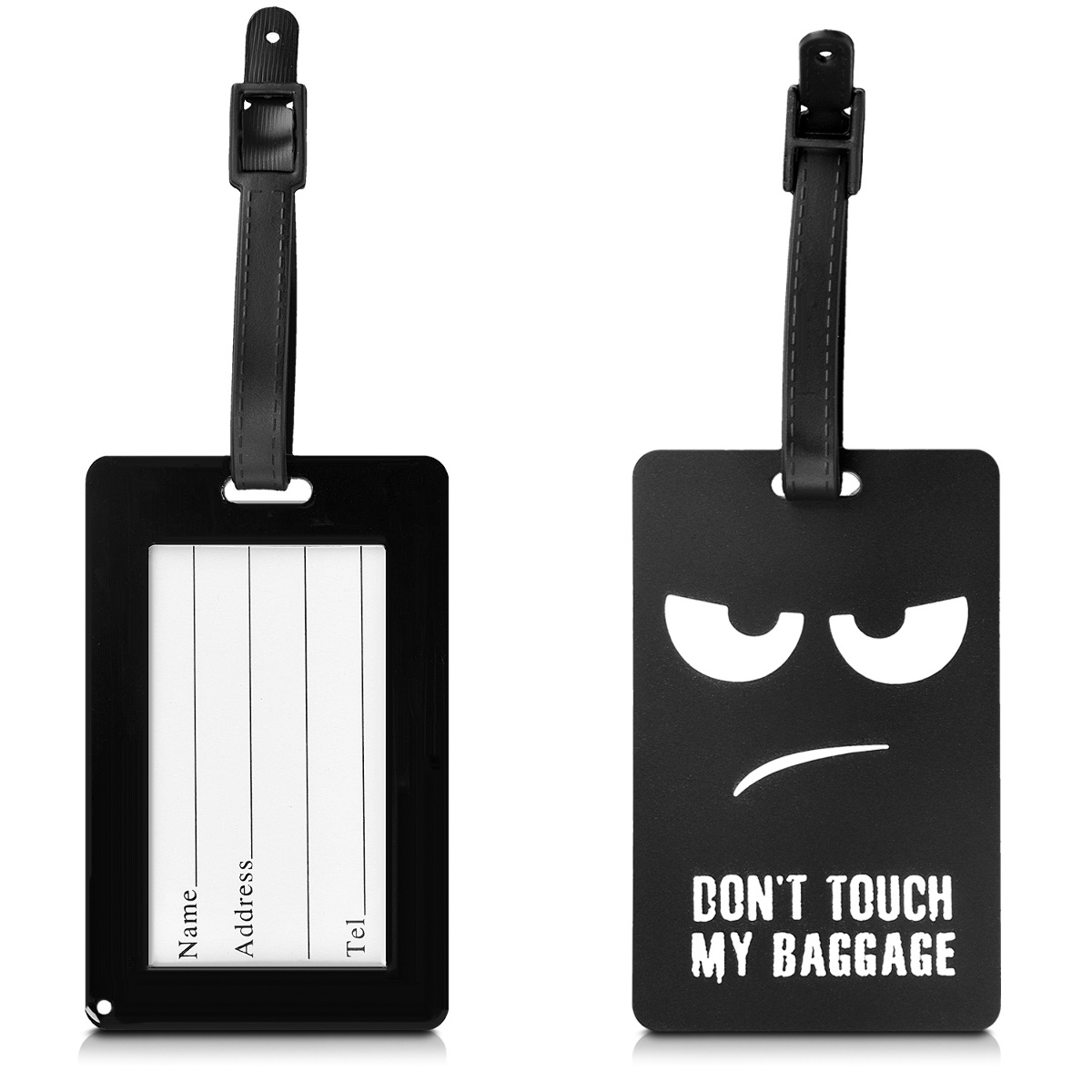 Řemínek na chytré hodinky kwmobile pro Travel Bag or Suitcase - Don't Touch My Baggage White / černá