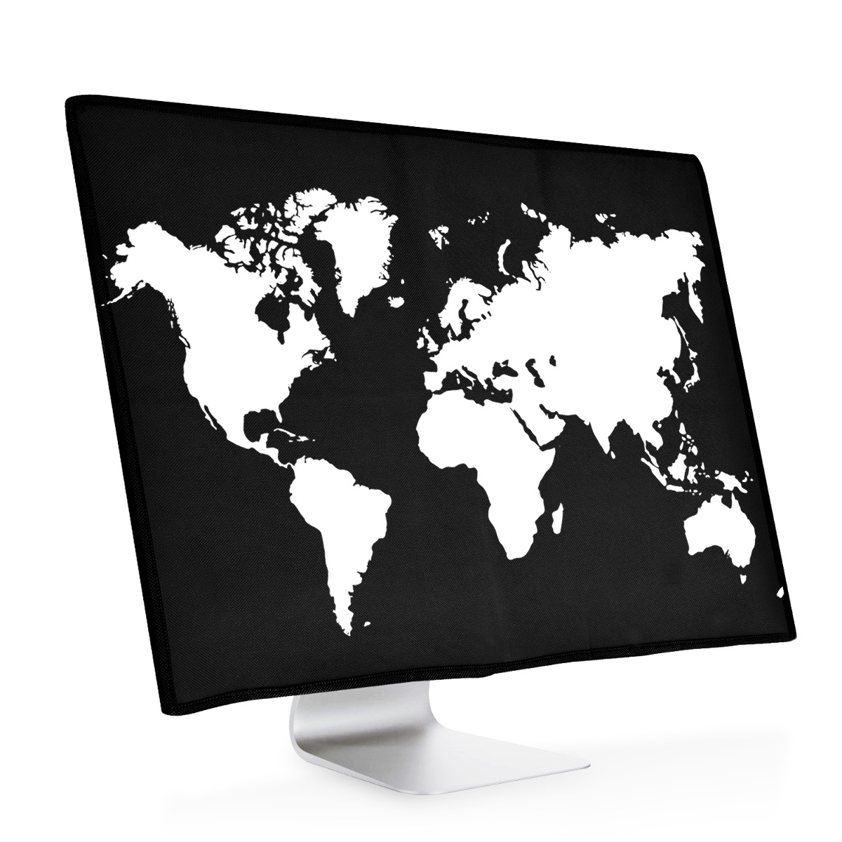 Protiprašný kryt monitoru kwmobile 27-28" travel outline - bílá / černá