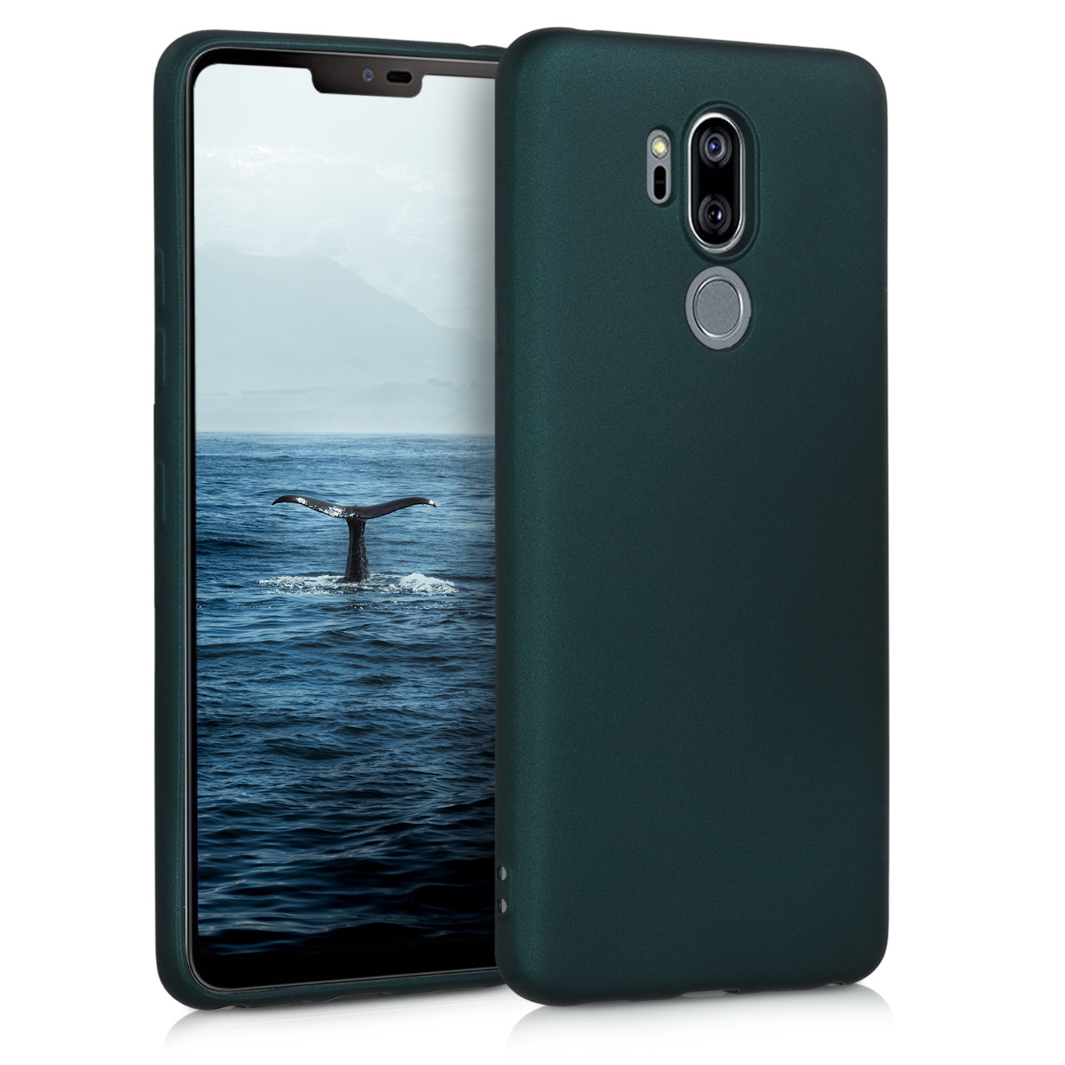 Kryt na mobil LG G7 ThinQ / Fit / One kwmobile TPU metalický metalická petrolejová