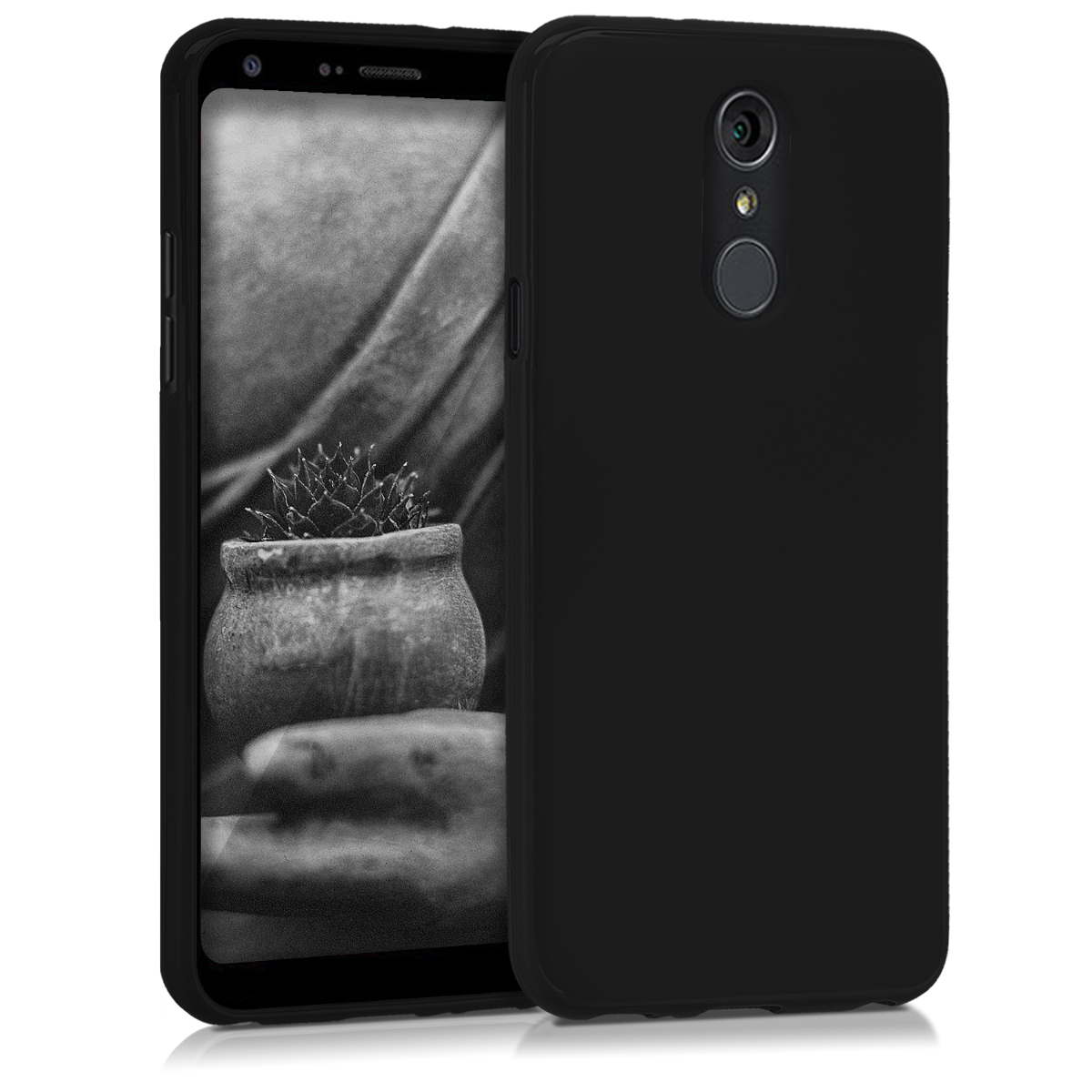 Kryt LG Q7 silikonový TPU černá matná kwmobile