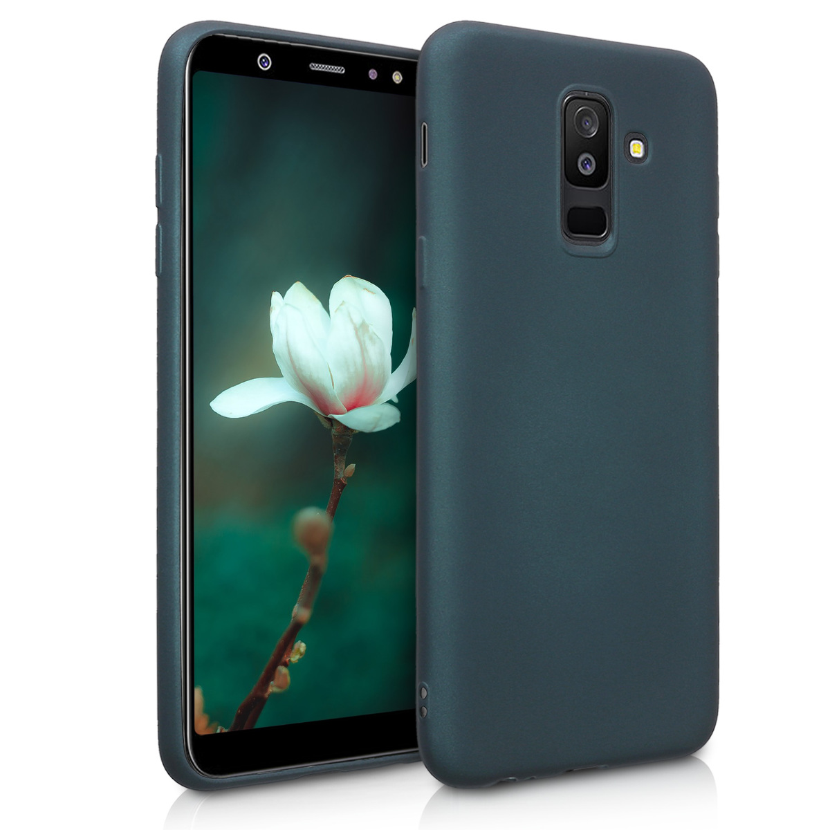 Metalický kryt na mobil Samsung Galaxy A6+/A6 Plus (2018) kwmobile Metallic Teal