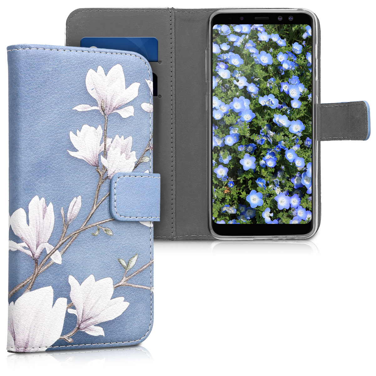 Peněženkové pouzdro na mobil Samsung Galaxy A8 (2018) kwmobile černé