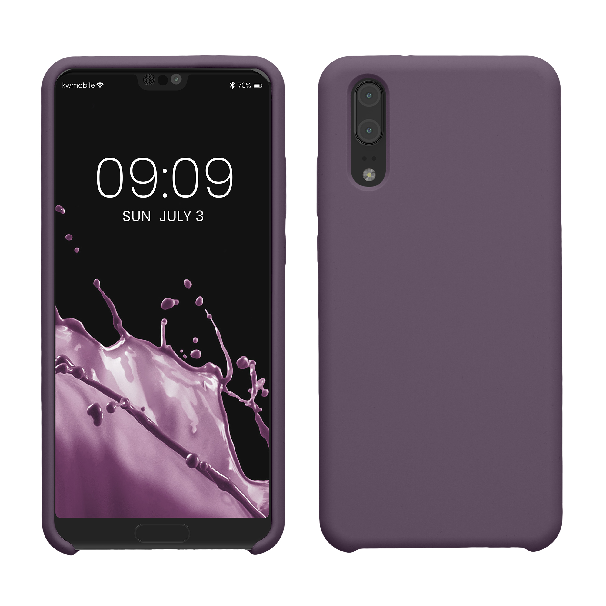 Pouzdro pro Huawei P20 kwmobile silikonové - pastelová kosatcová