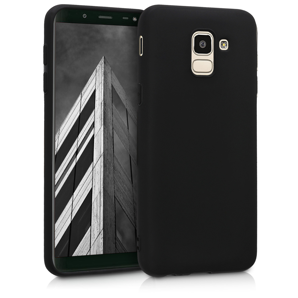 Kryt na mobil Samsung Galaxy J6 kwmobile TPU matně černý
