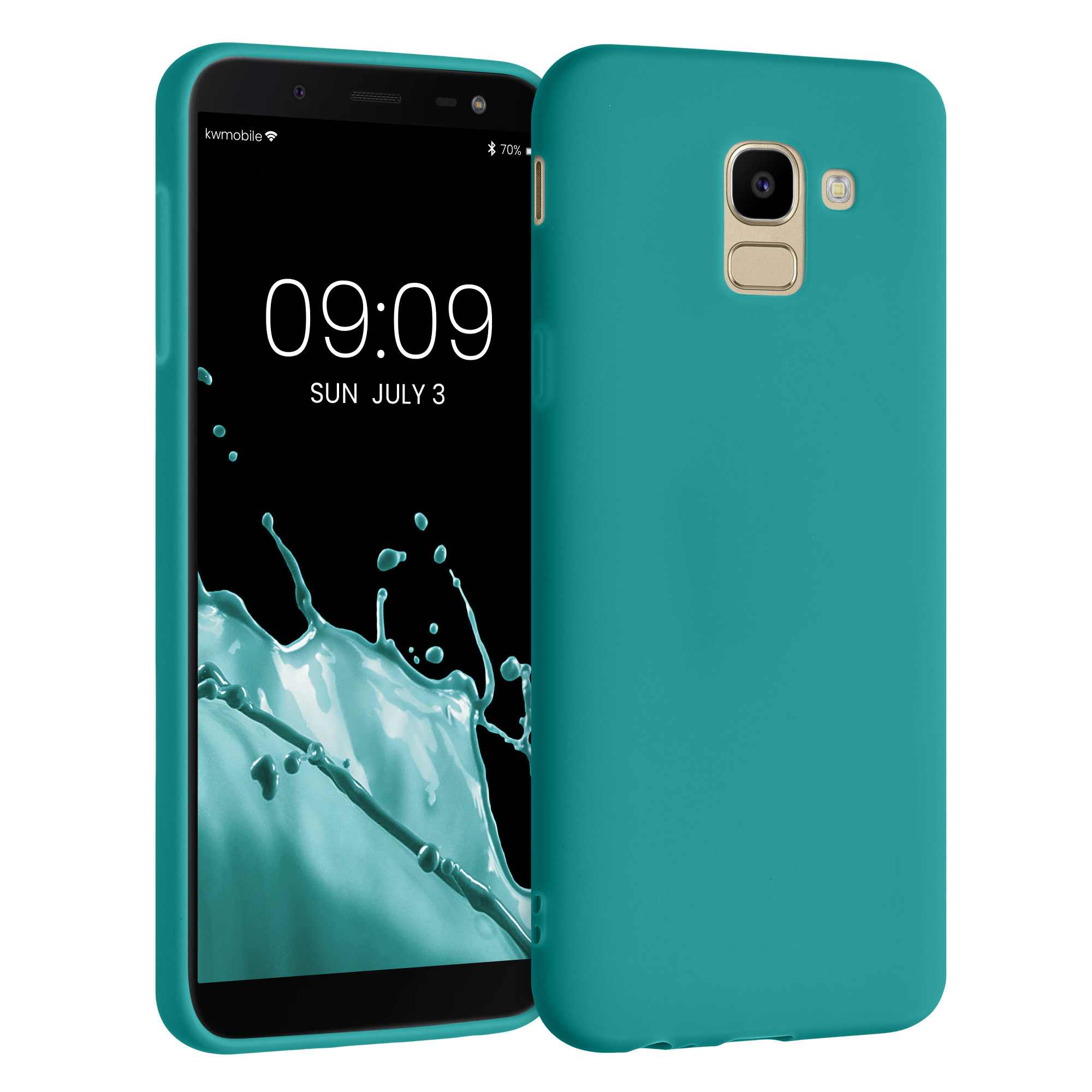 Kryt na mobil Samsung Galaxy J6 kwmobile TPU matně petrolejový
