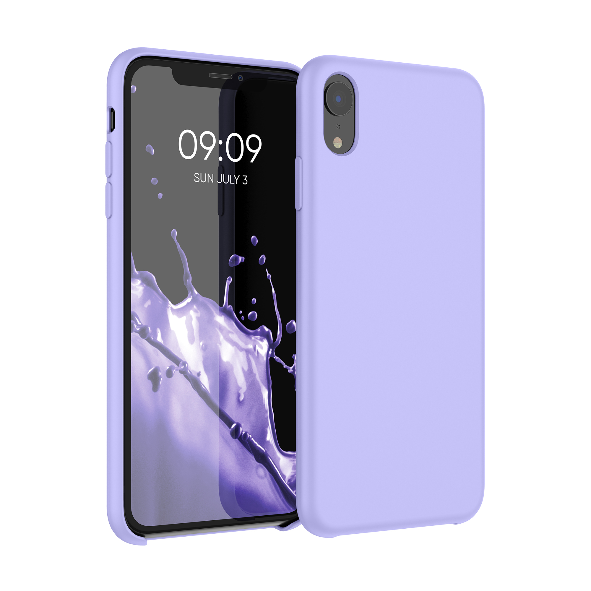 Silikonový kryt na mobil kwmobile pro Apple iPhone XR - levandulová