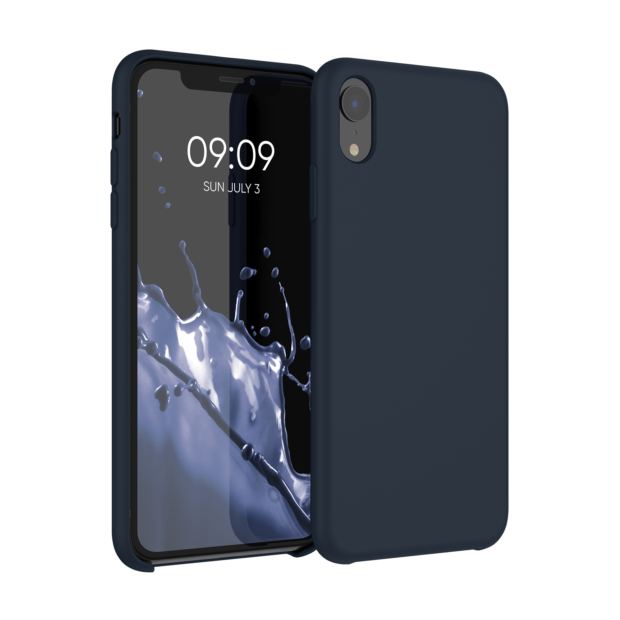 Silikonový kryt na mobil kwmobile pro Apple iPhone XR - borůvkově modrá