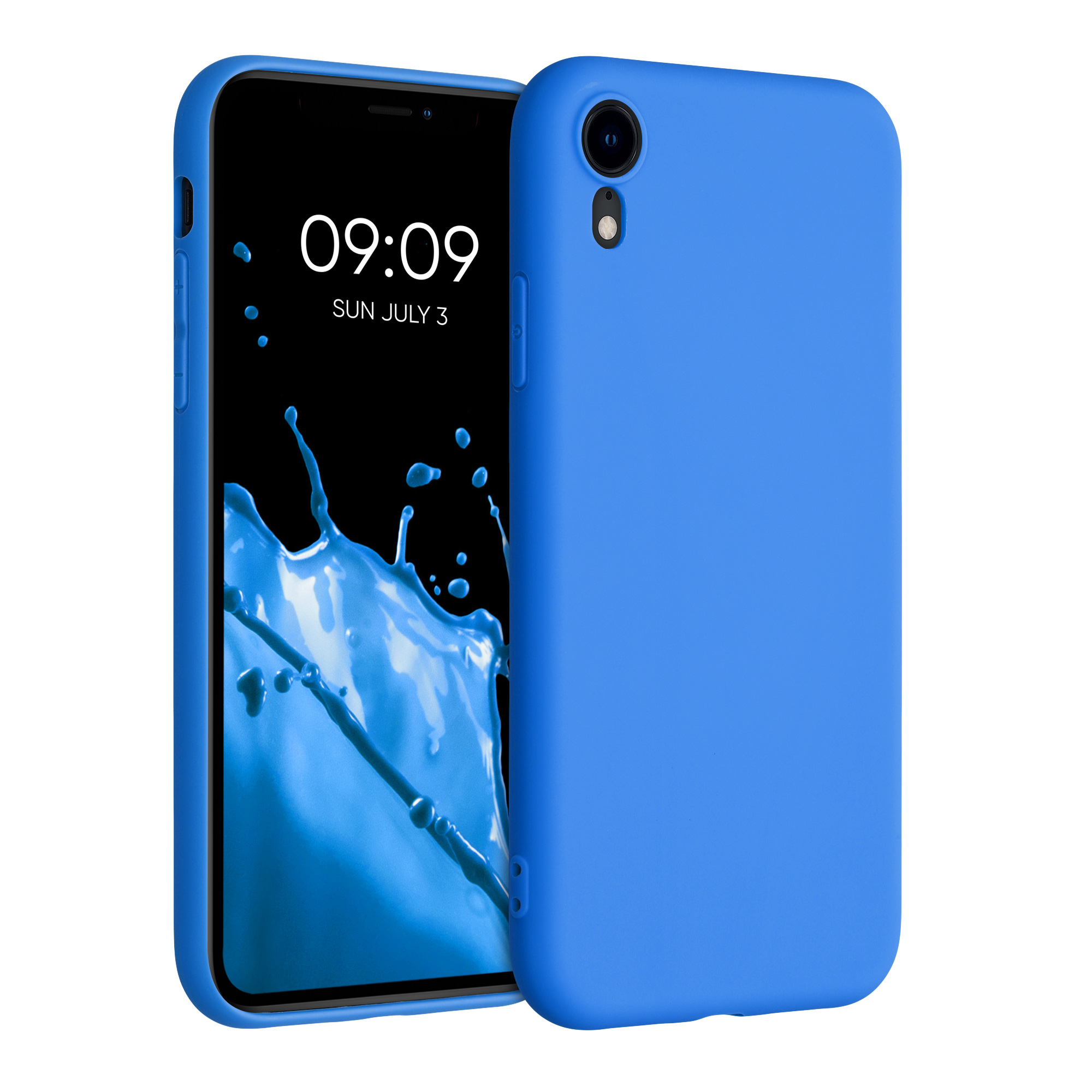 Pouzdro pro Apple iPhone XR kwmobile TPU - neonově modrá