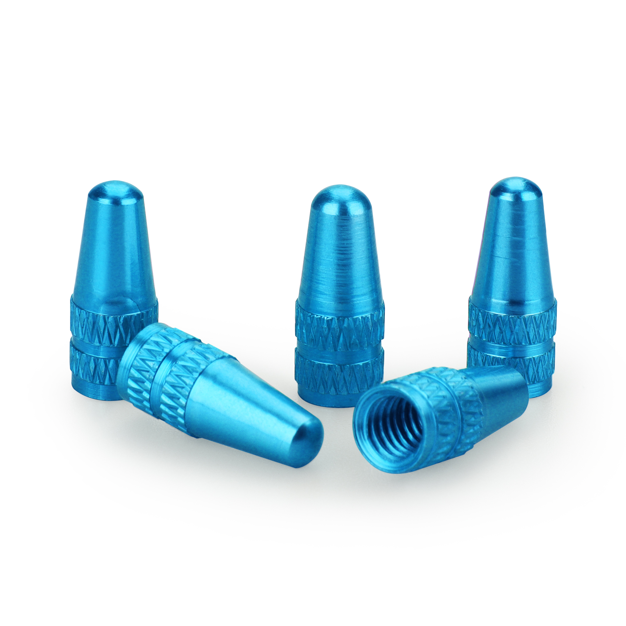 5x Držák na kolo Sclaverand Valve / Presta Valve / French Valve kwmobile - tire caps for bike / road or mountain bike