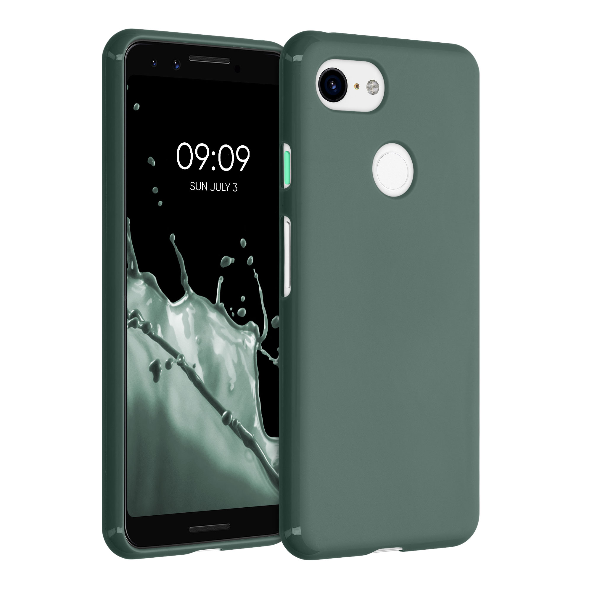 Pouzdro pro Google Pixel 3 kwmobile TPU - lesní zelená