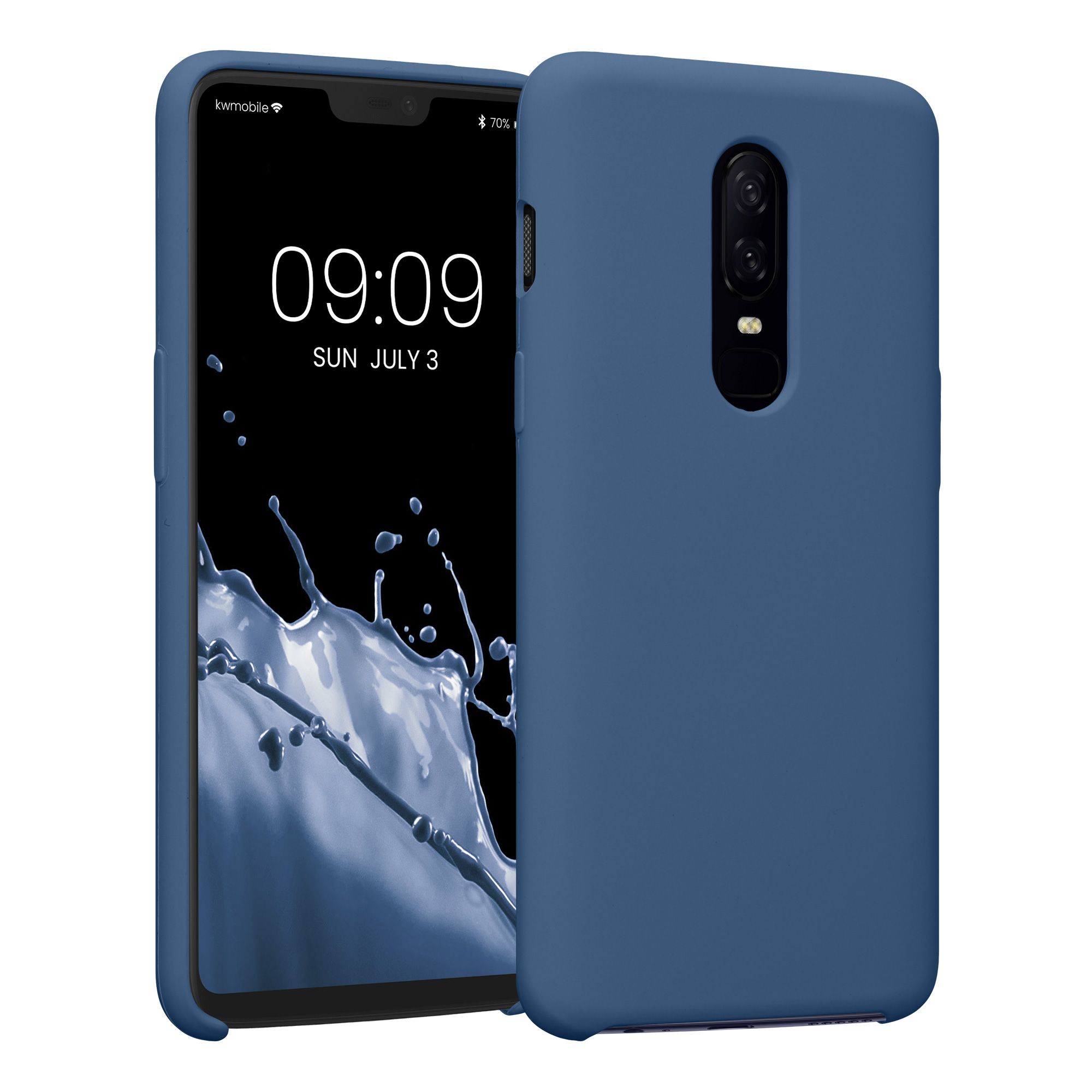 Kryt na mobil OnePlus 6 kwmobile TPU námořnická modrá