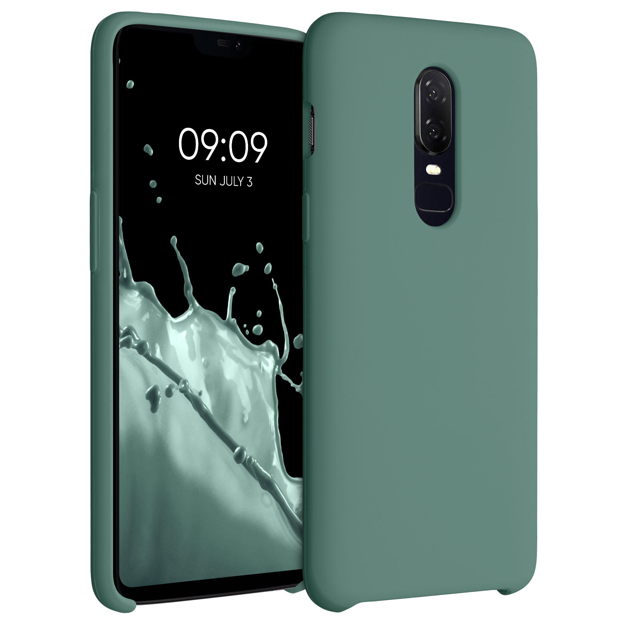 Kryt na mobil OnePlus 6 kwmobile TPU lesní zelená