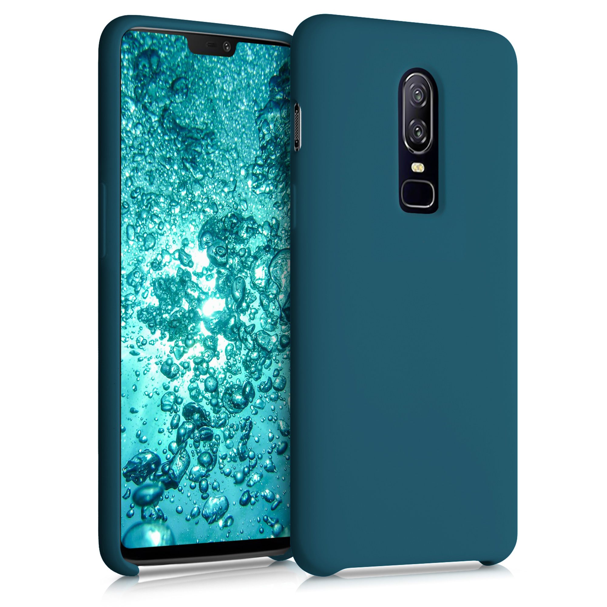 Kryt na mobil OnePlus 6 kwmobile TPU petrolejová matná