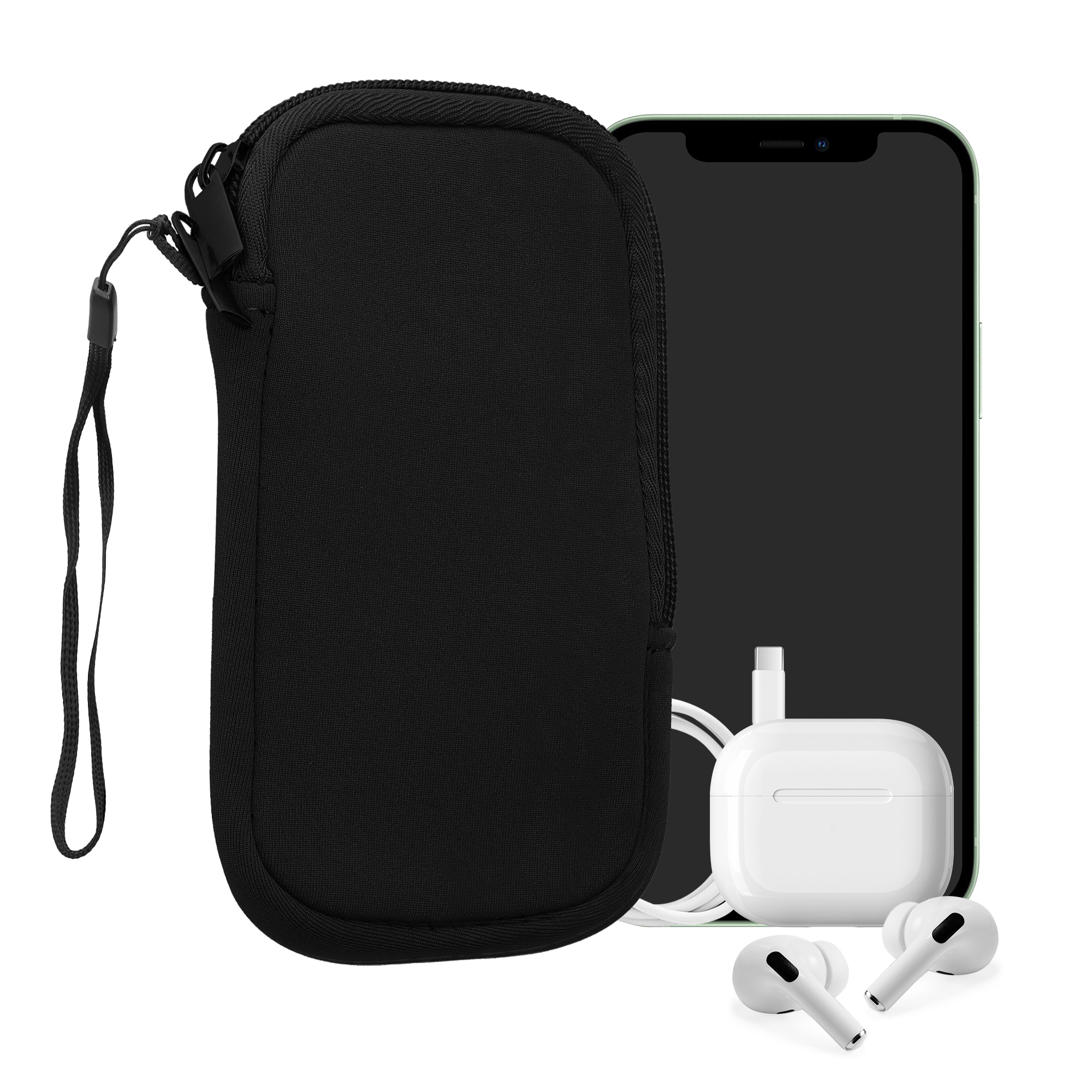 Univerzální pouzdro na mobil univerzální mobil do 4,5" / velikost S kwmobile - sleeve in black