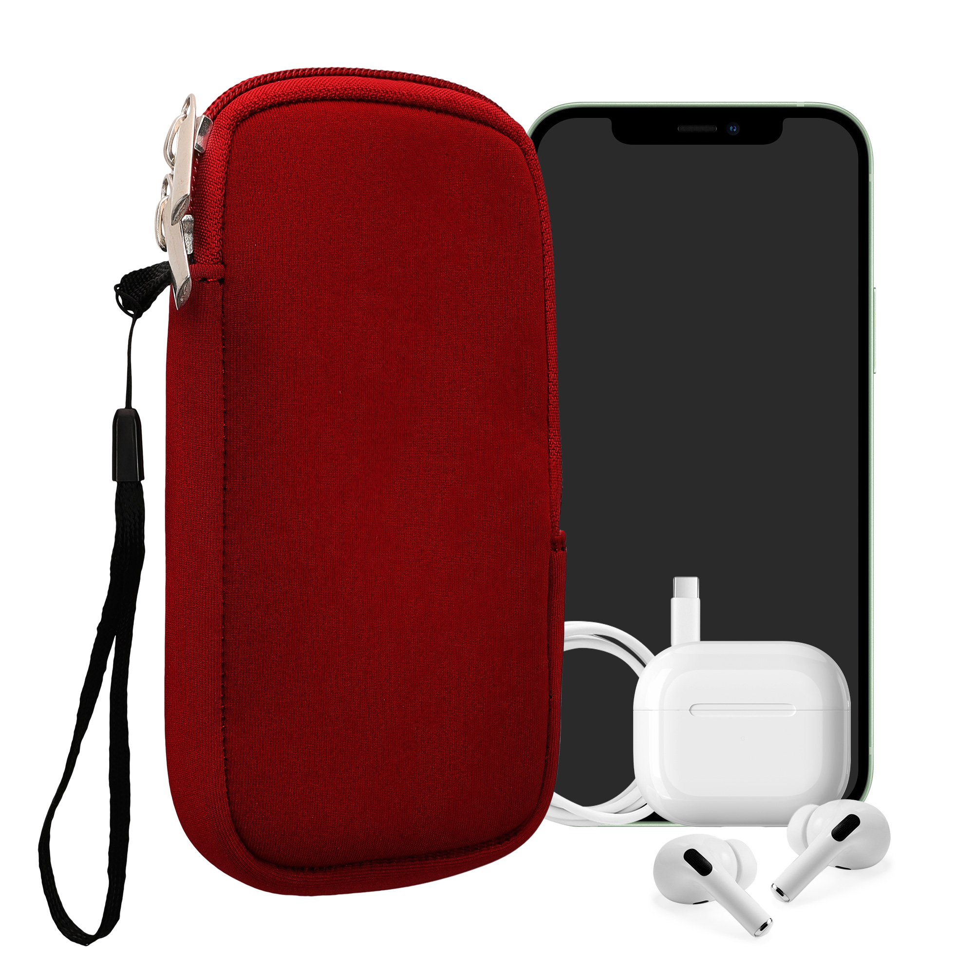 Univerzální pouzdro na mobil kwmobile pro Universal Phone Pouch Size M, sleeve in red