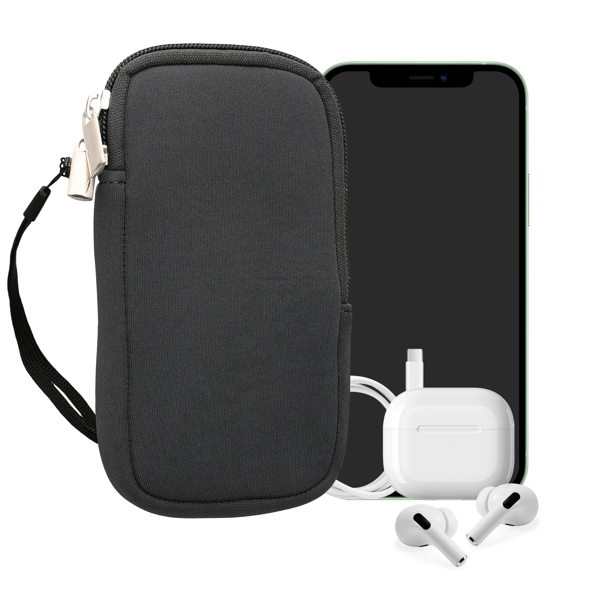 Univerzální pouzdro na mobil kwmobile pro Universal Phone Pouch Size M, sleeve in grey