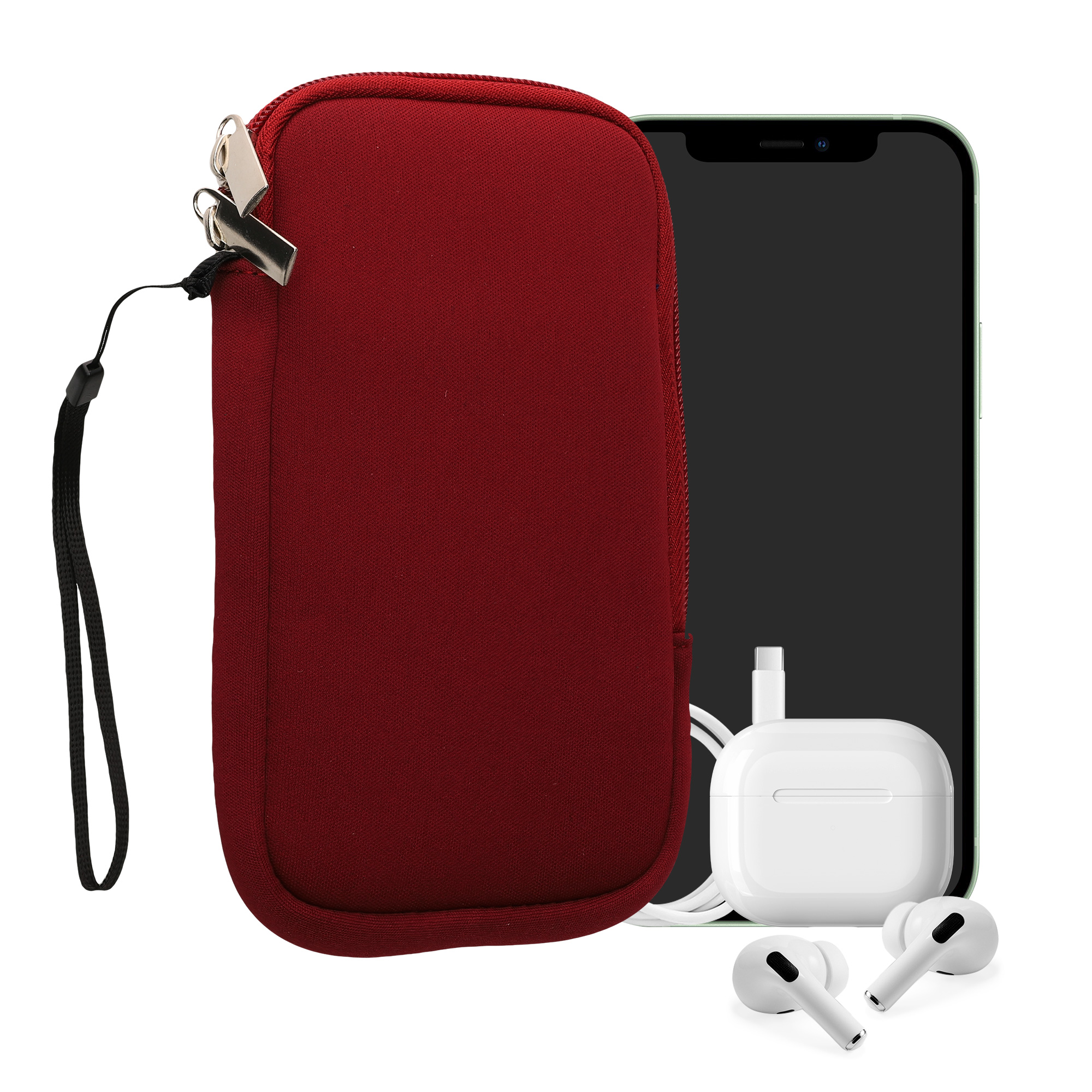 kwmobile univerzální pouzdro na mobil L 6.5", neopren, červená