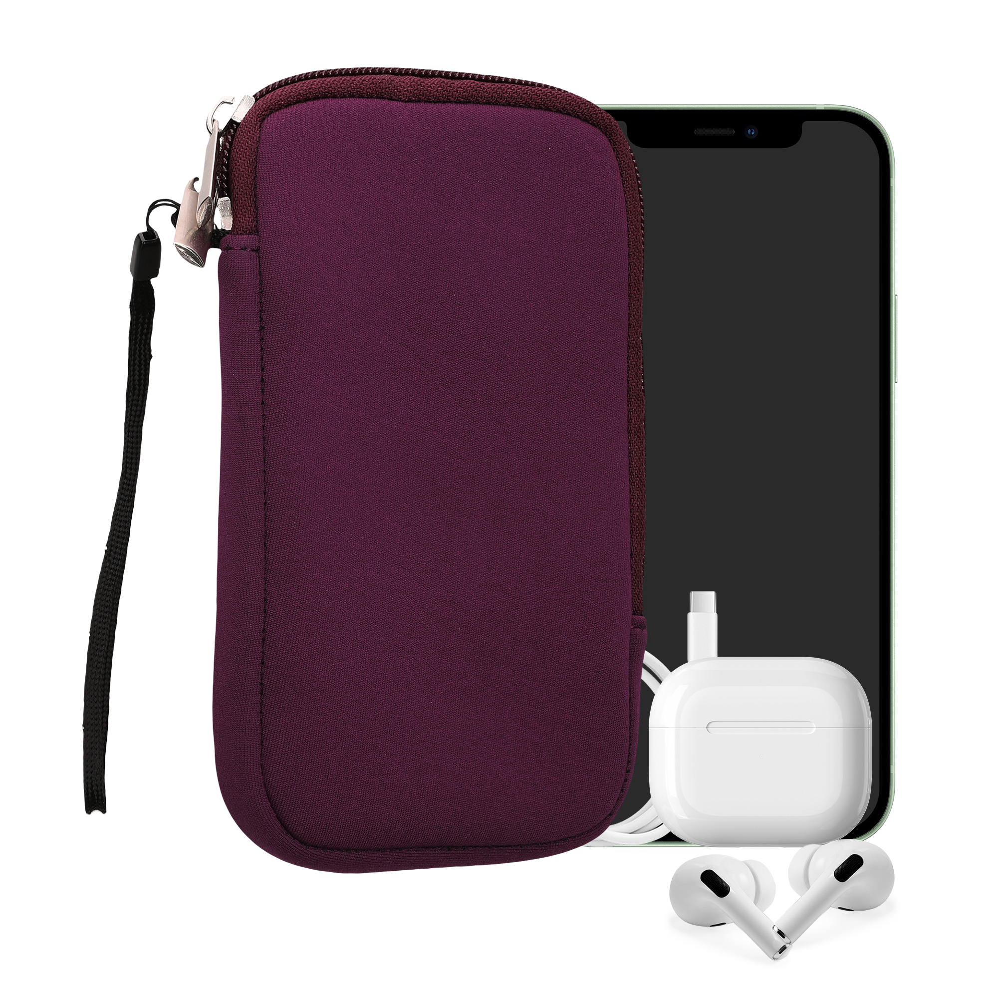 kwmobile univerzální pouzdro na mobil L 6.5", neopren, berry