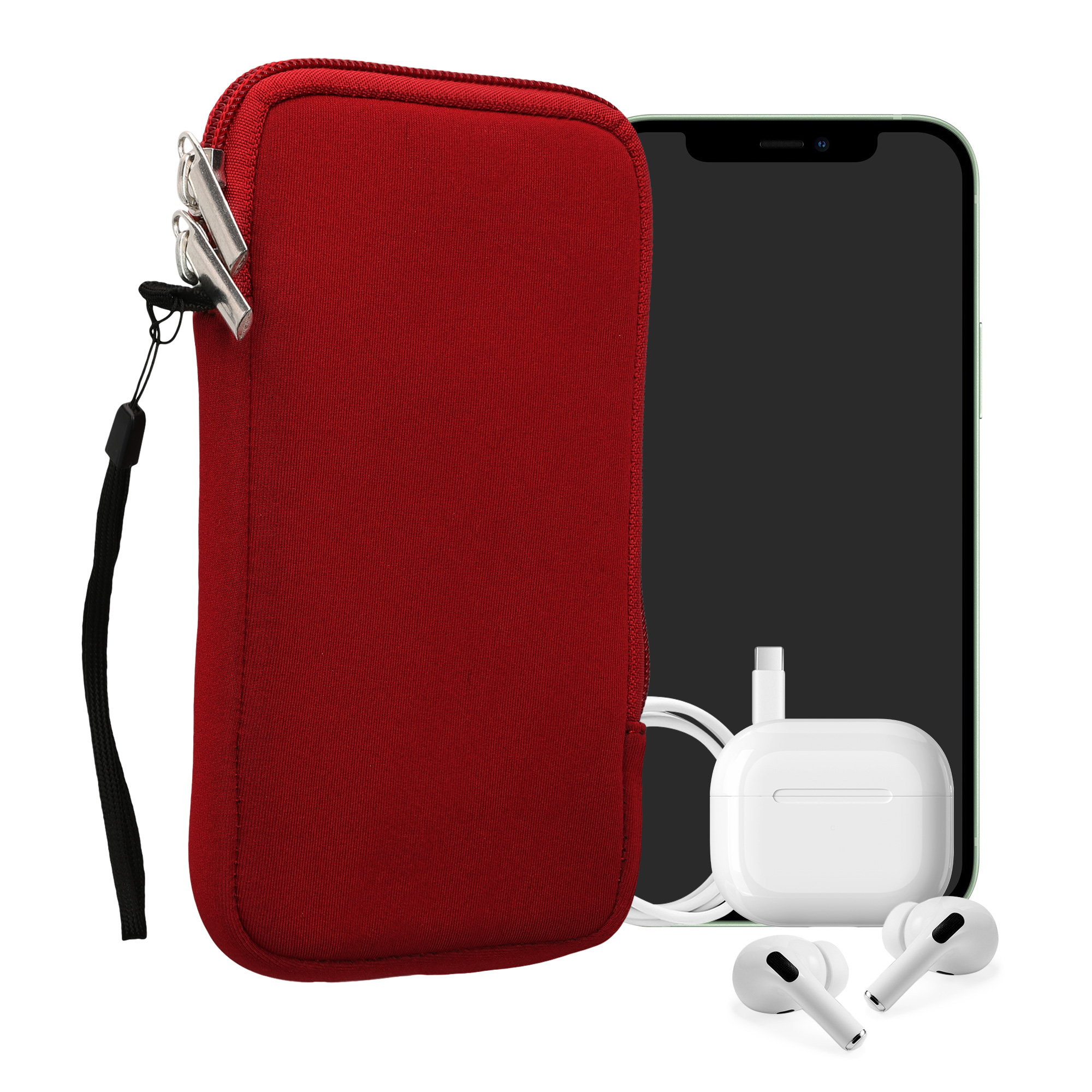 Univerzální pouzdro na mobil kwmobile - XL - 17,7 x 8,5 cm (6.7/6.8") - červená