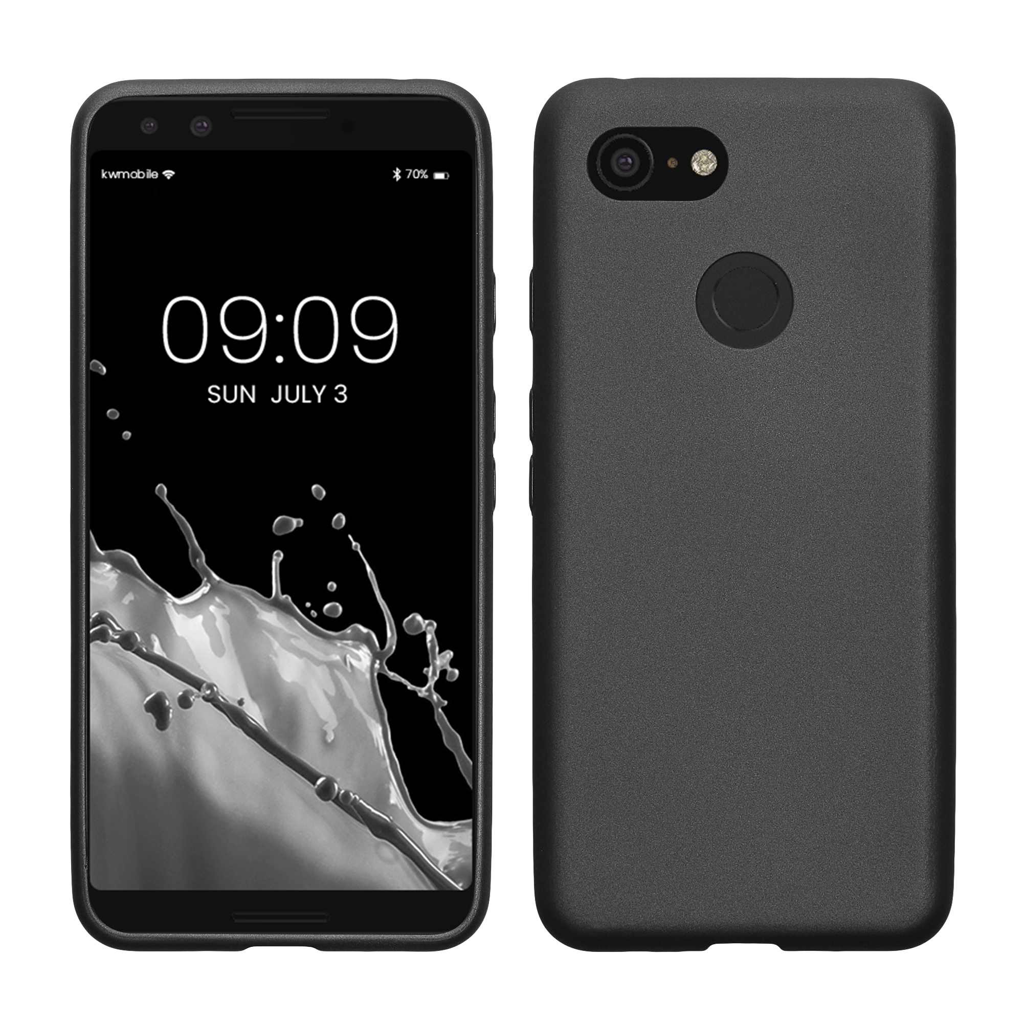 Silikonový kryt kwmobile pro Google Pixel 3 - metalická šedá