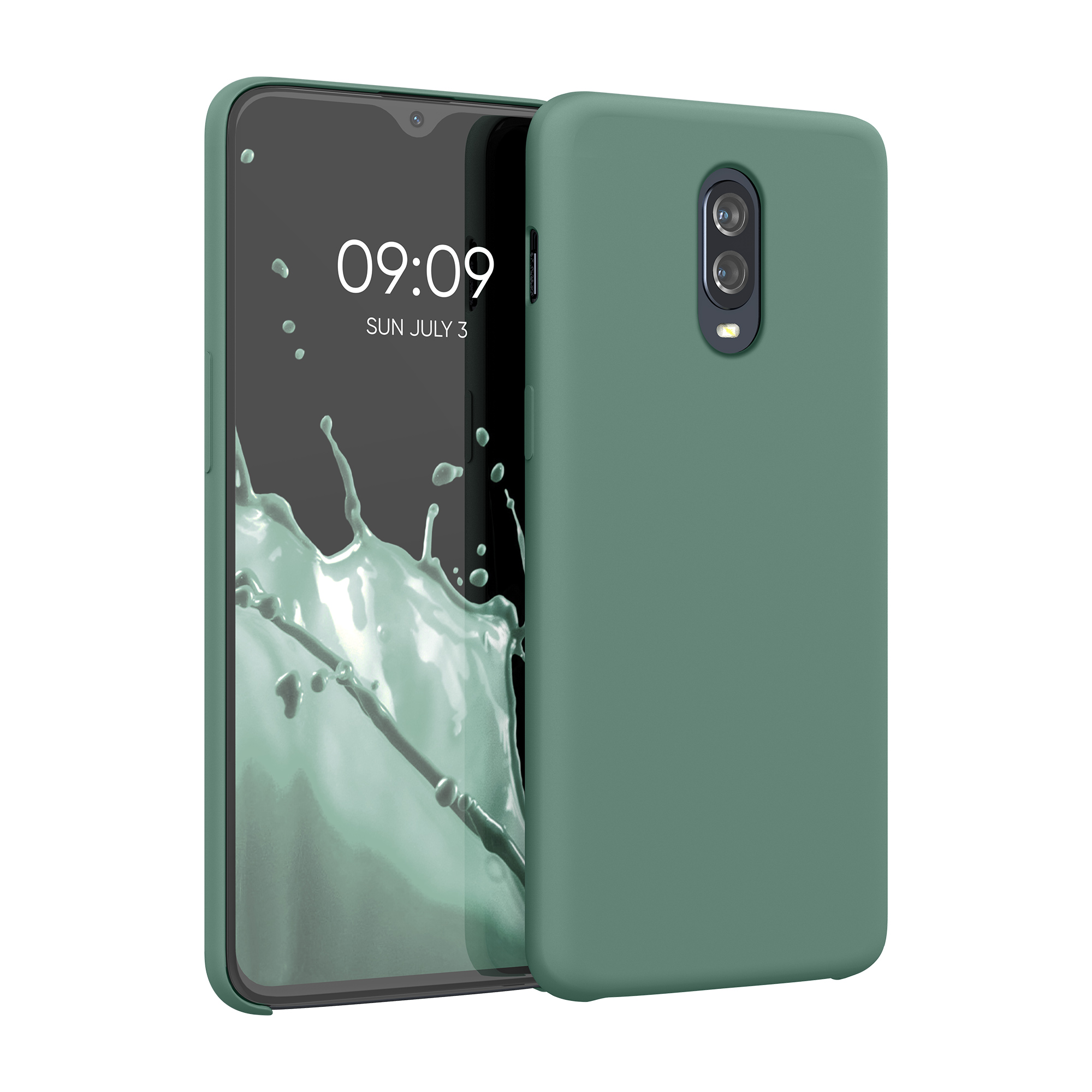 Kryt na mobil OnePlus 6T kwmobile TPU lesní zelená