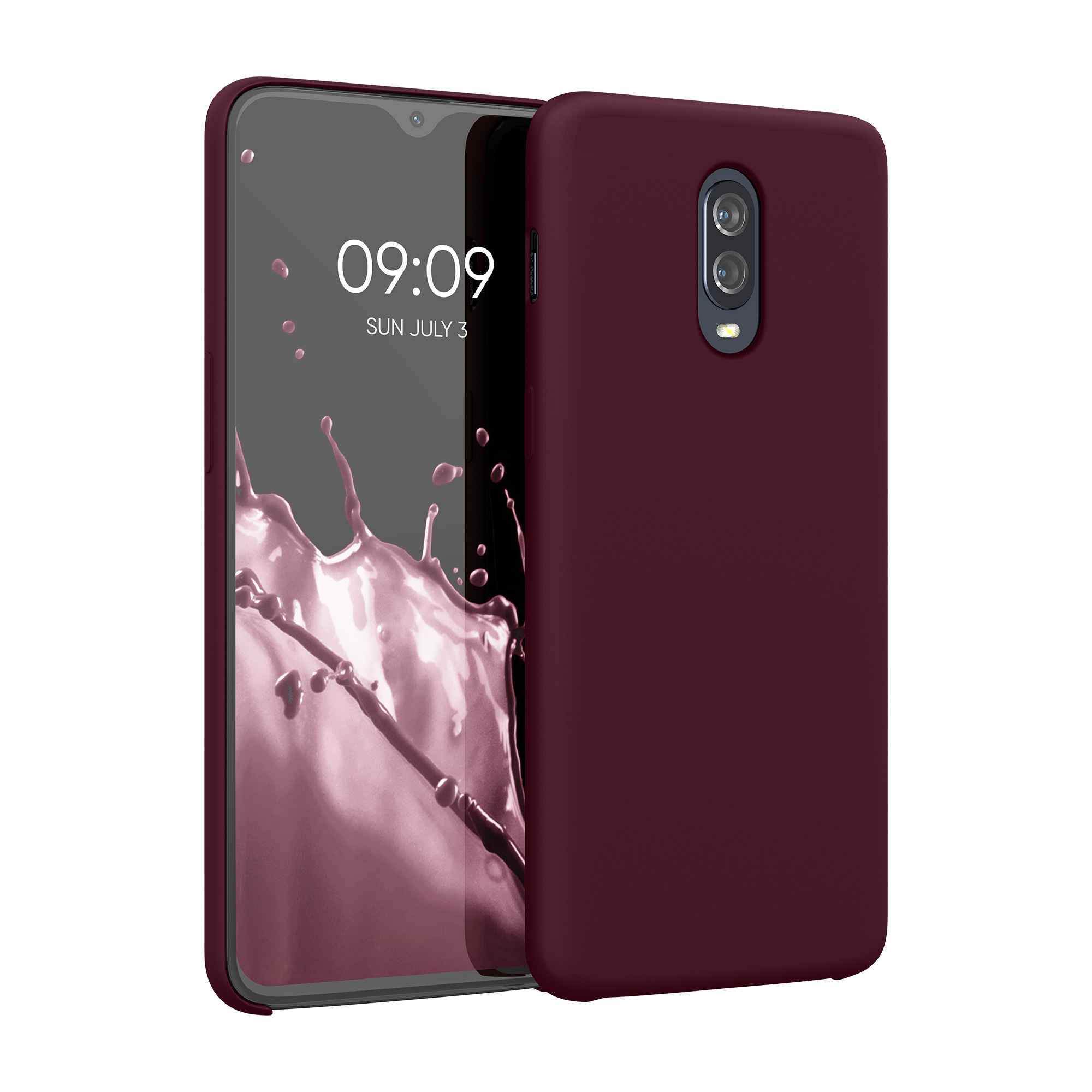 Kryt na mobil OnePlus 6T kwmobile TPU tawny červená